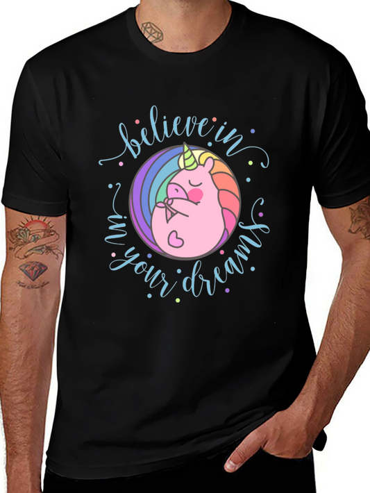 Believe In Your Dreams Unicorn Graphic Tee