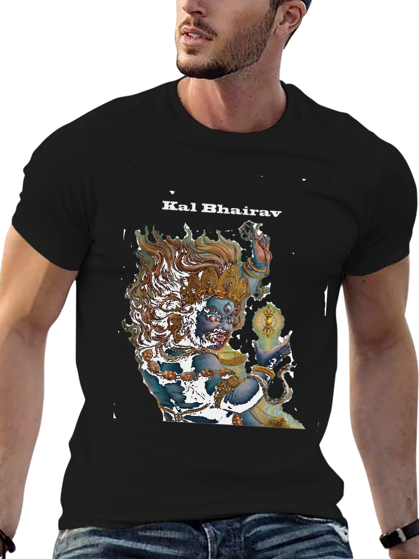 Kal Bhairav Graphic T-Shirt - Spiritual Art Tee