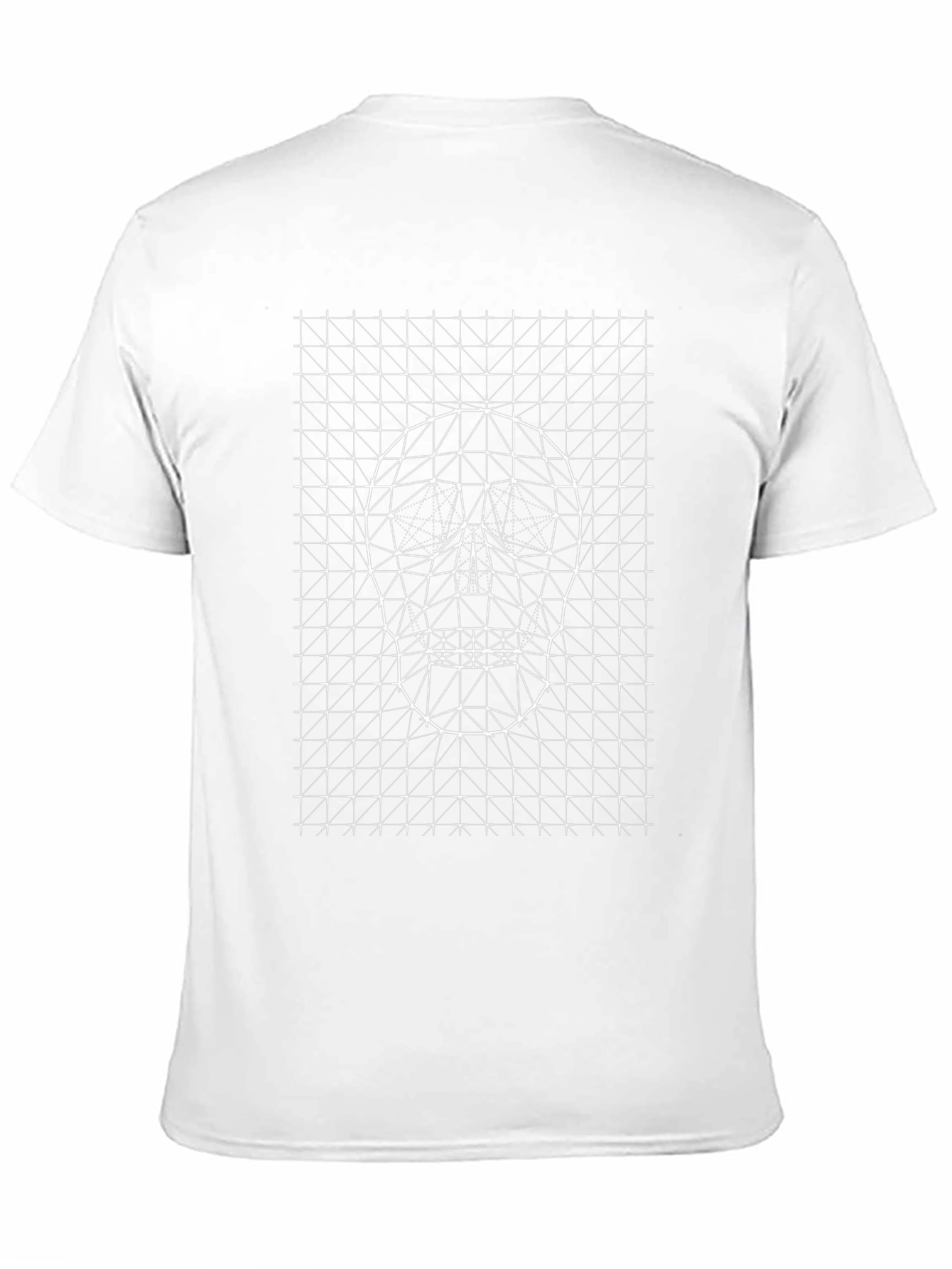 Geometric Skull Graphic Tee - Modern Artistic Design
