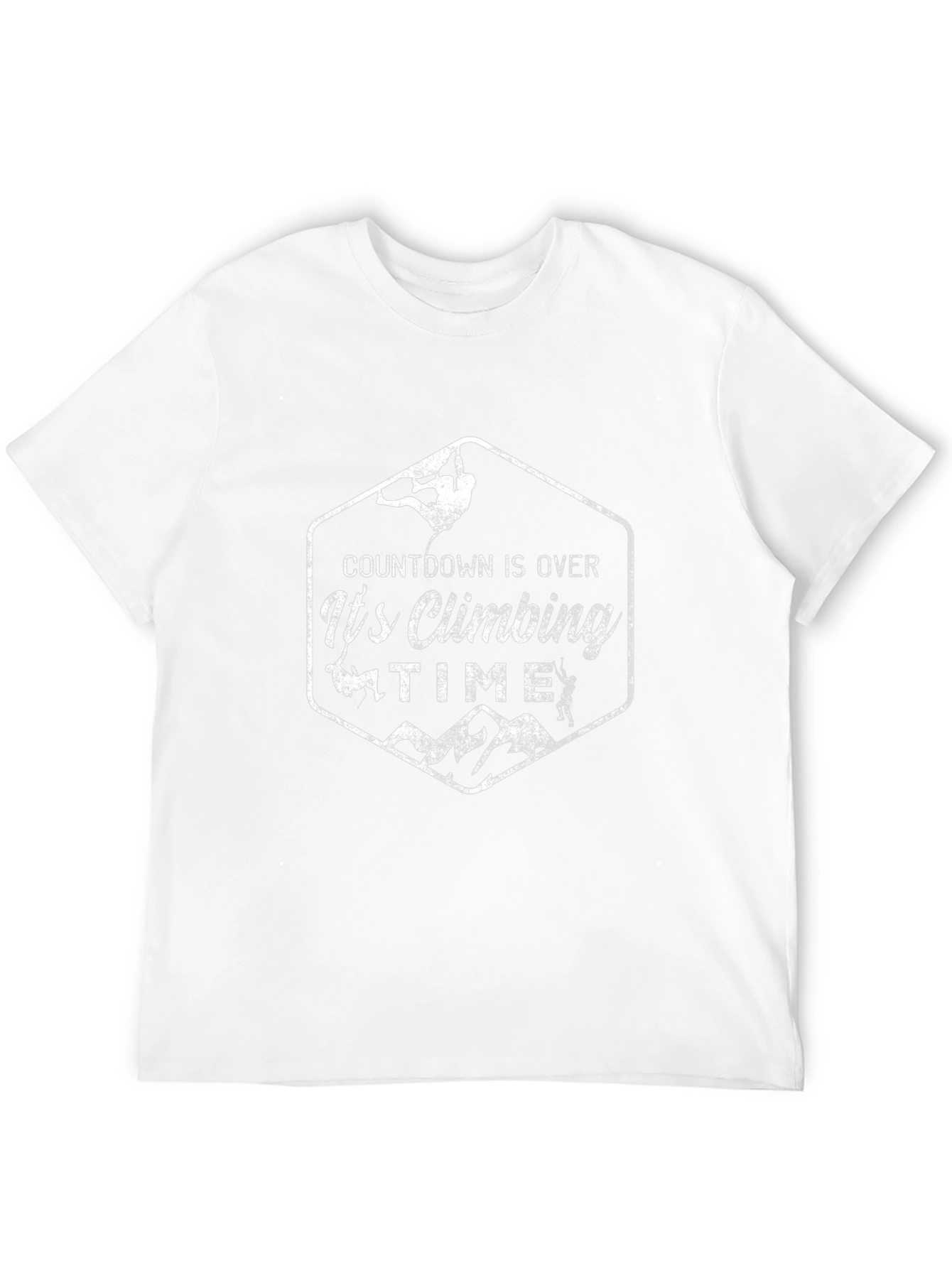 Climbing Time Graphic Tee - Black Cotton T-Shirt