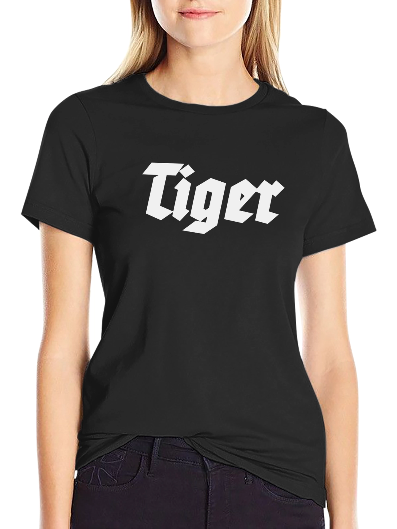 Tiger Graphic Tee - Bold Black T-Shirt