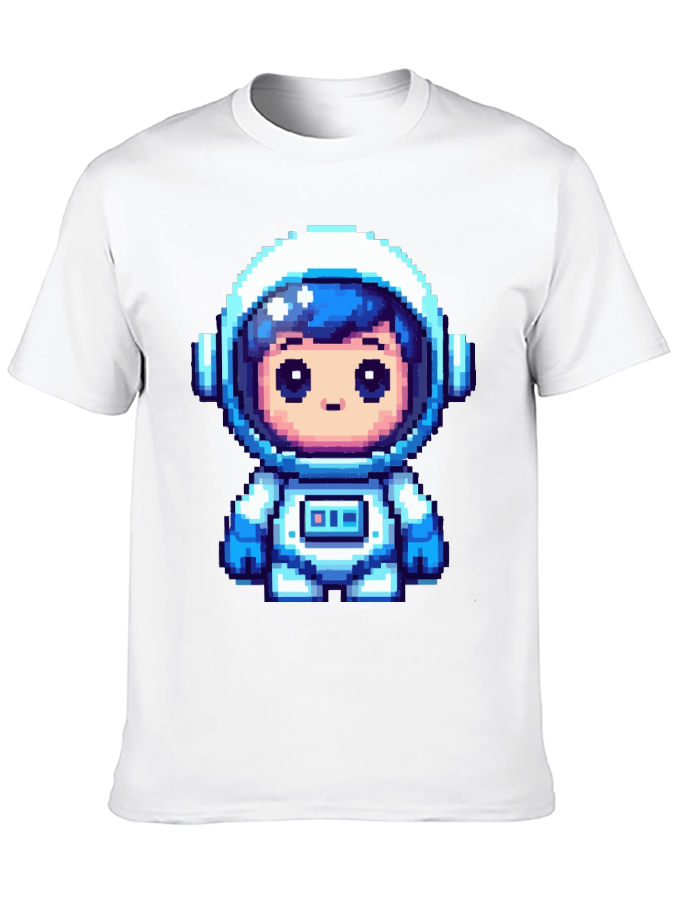 Pixel Astronaut Graphic Tee - Black