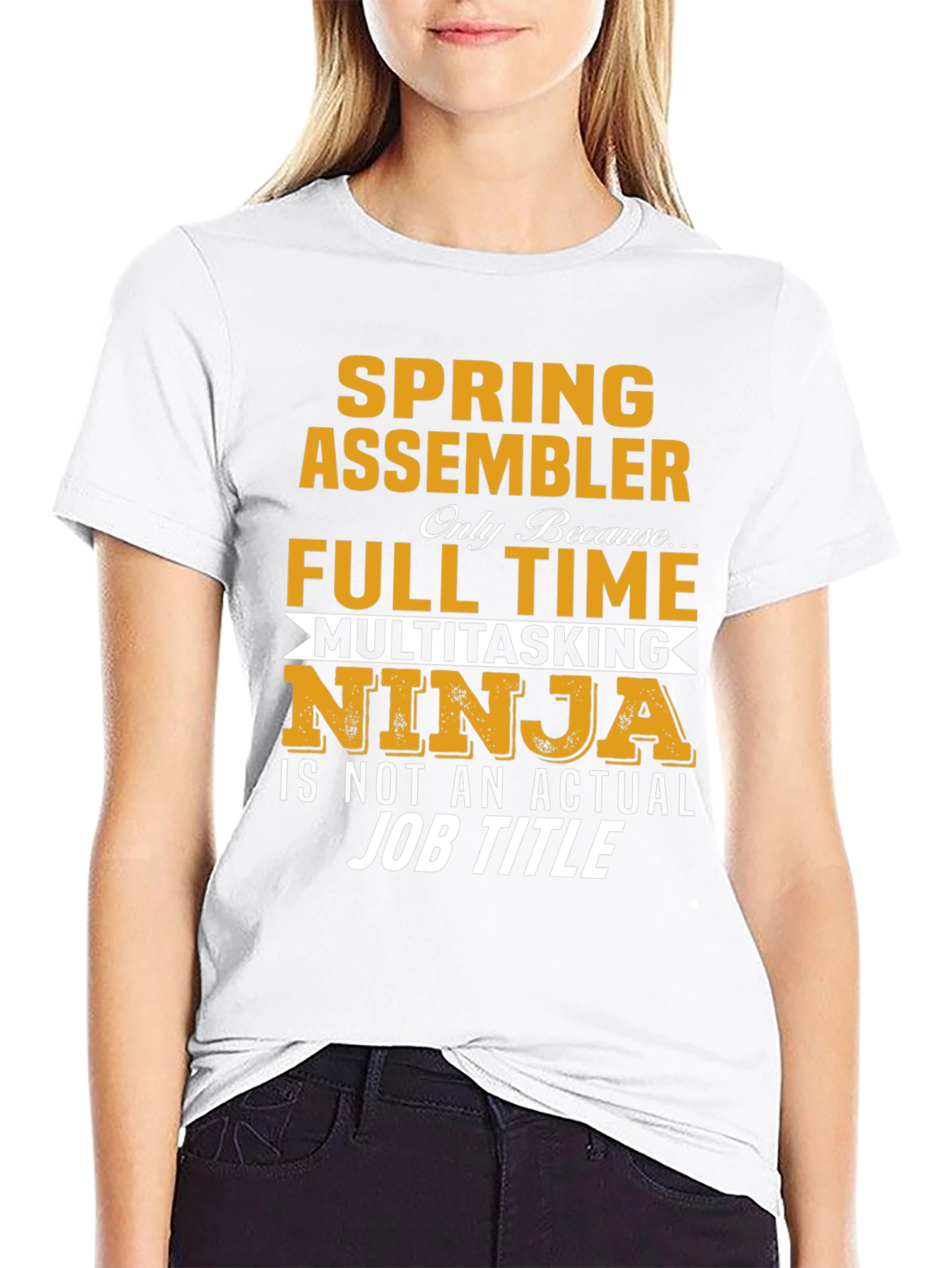 Spring Assembler Full Time Ninja Job T-Shirt