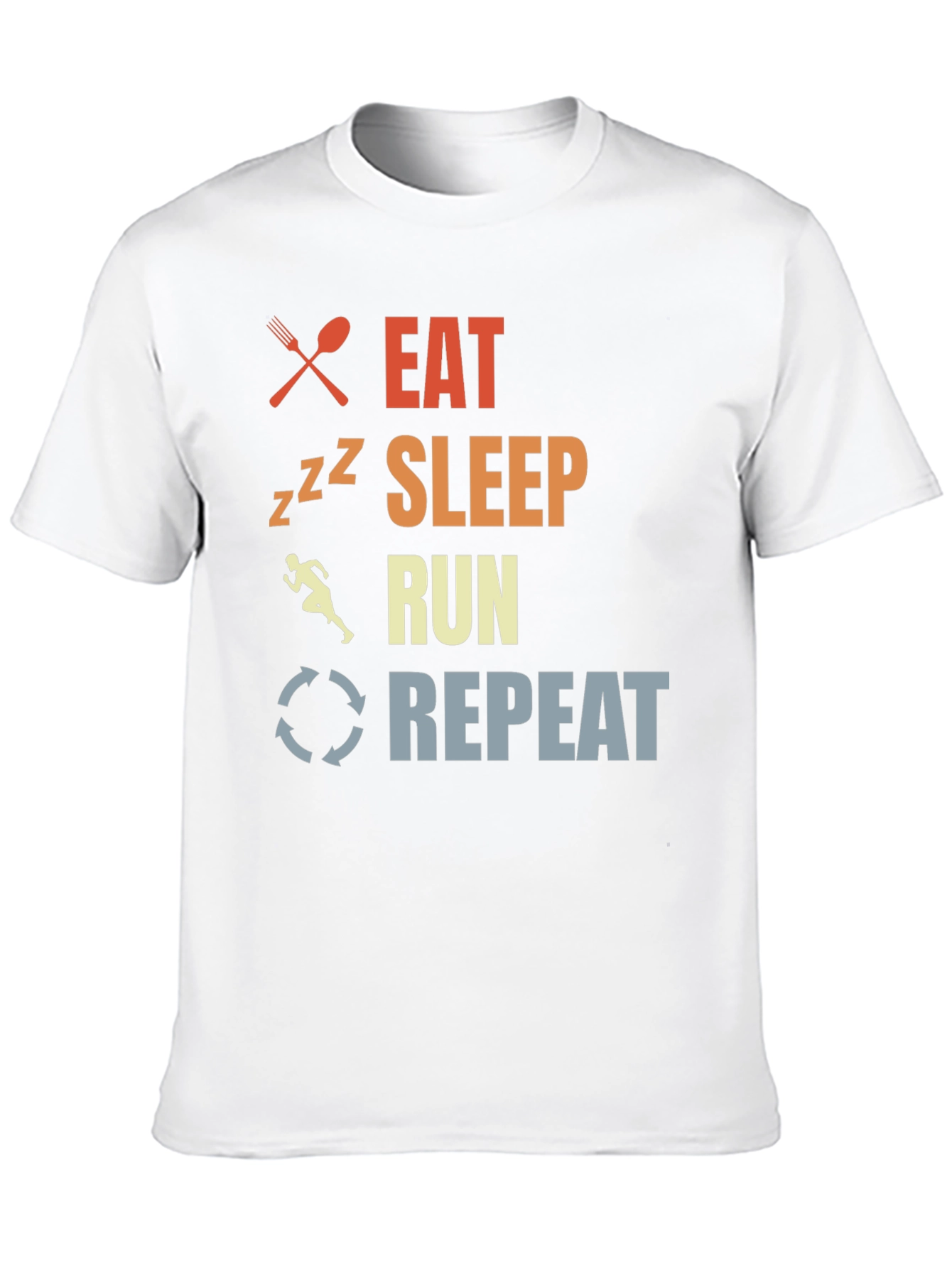 Eat Sleep Run Repeat Graphic T-Shirt
