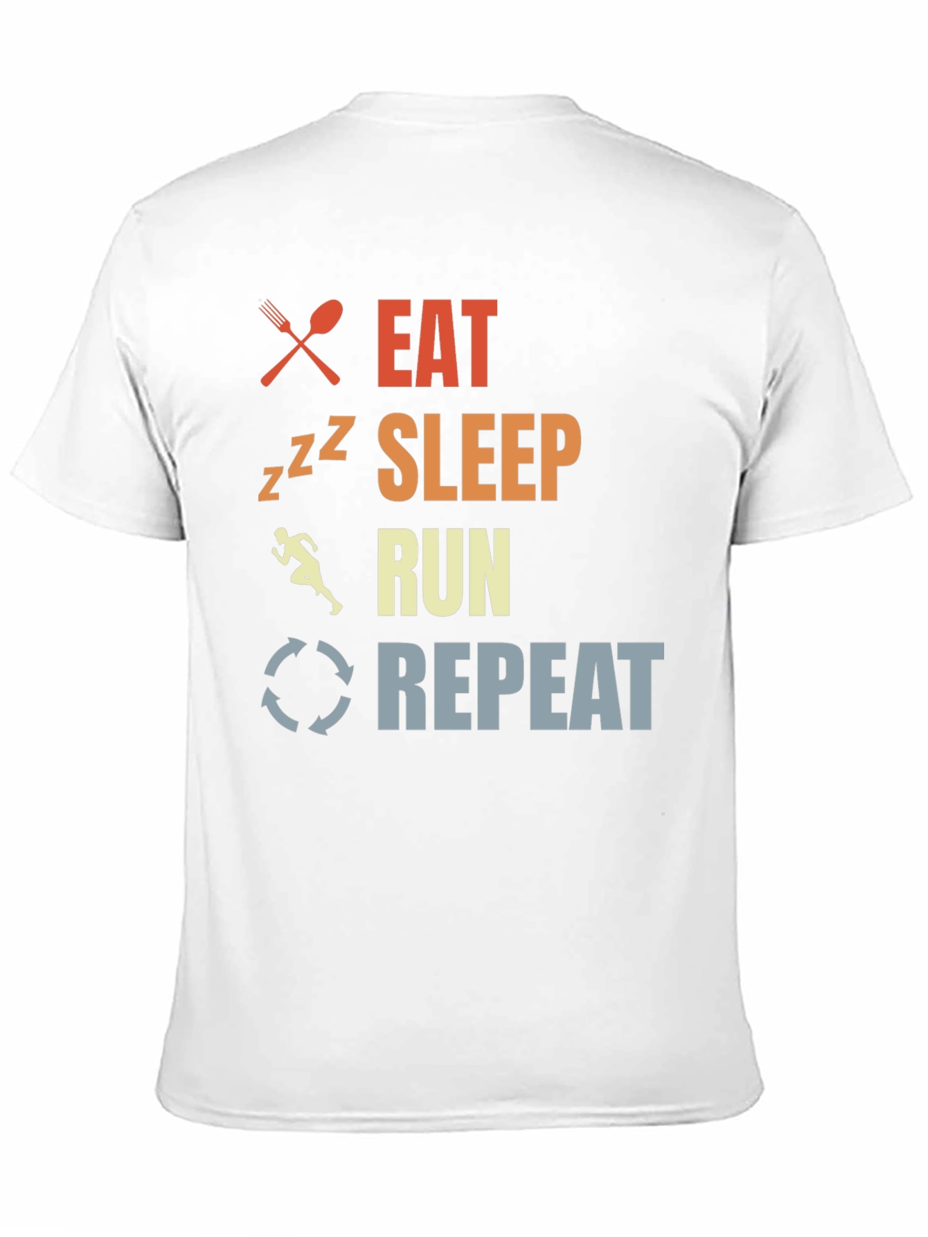 Eat Sleep Run Repeat Graphic T-Shirt