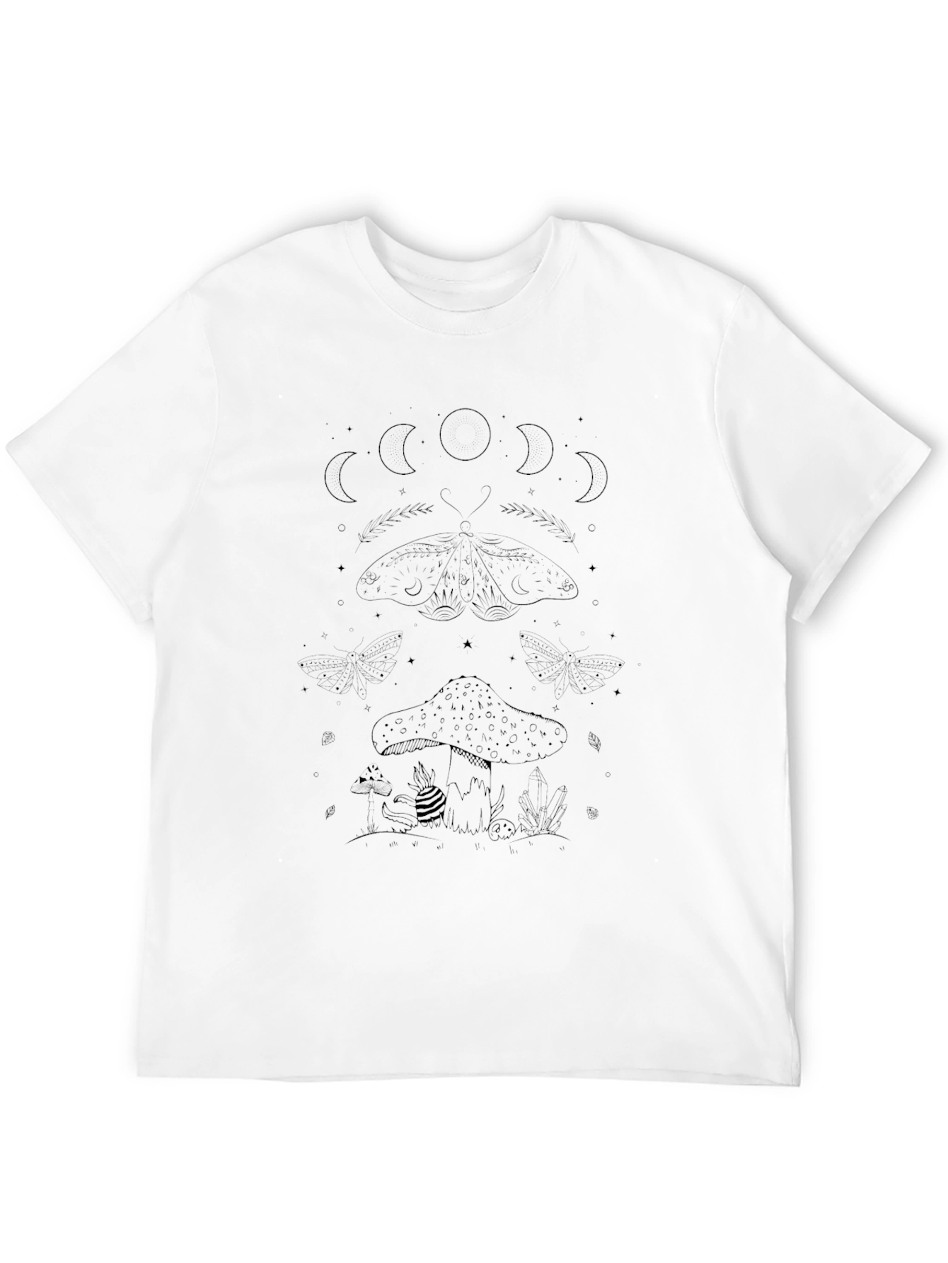 Moth and Moon Phases Graphic Tee