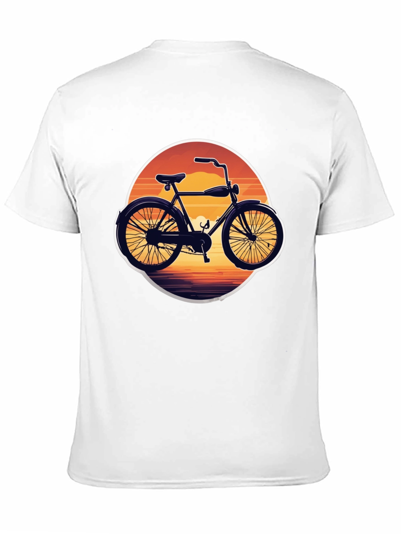 Retro Bicycle Sunset Graphic Tee