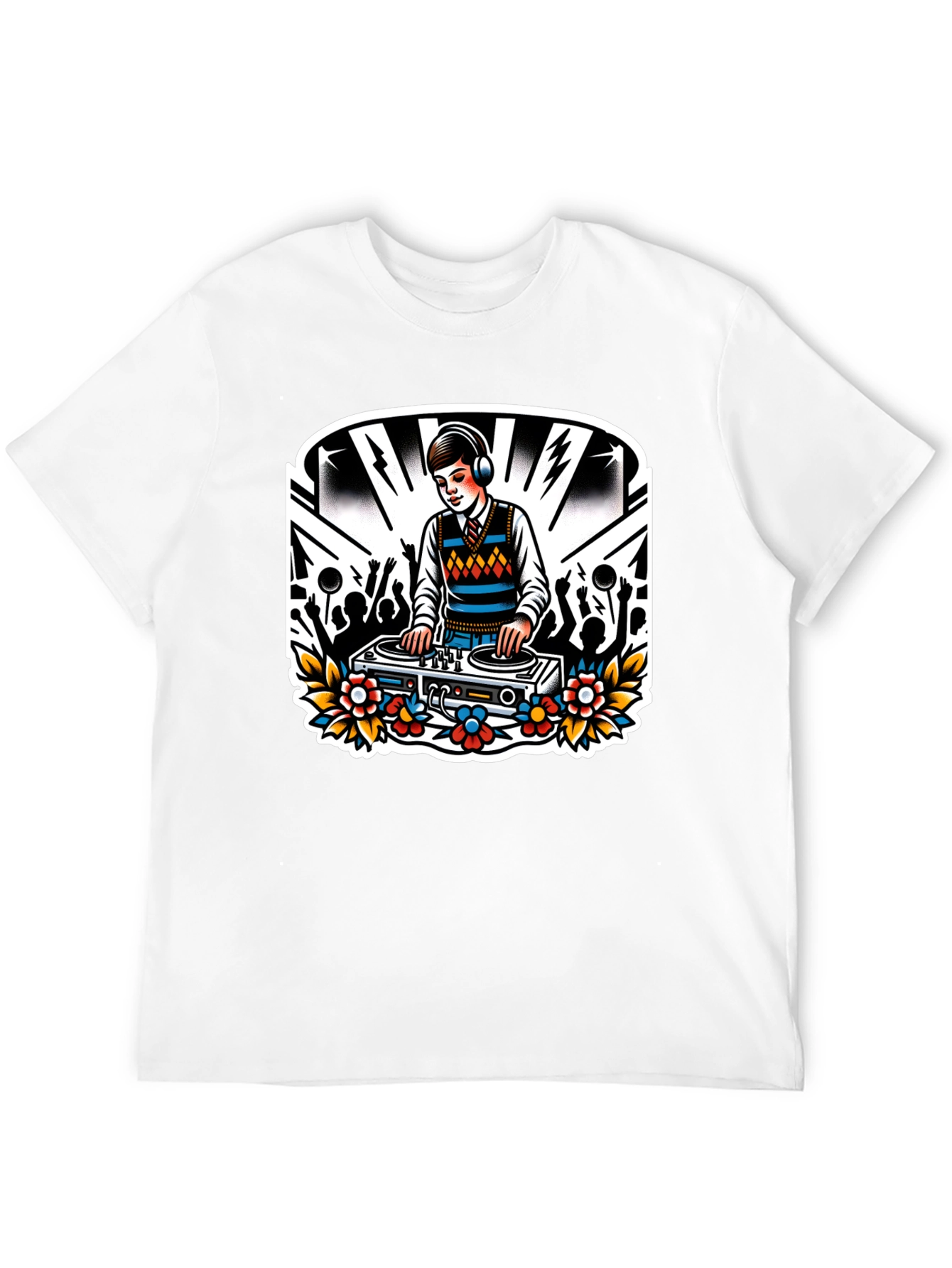 DJ Retro Graphic Tee - Black