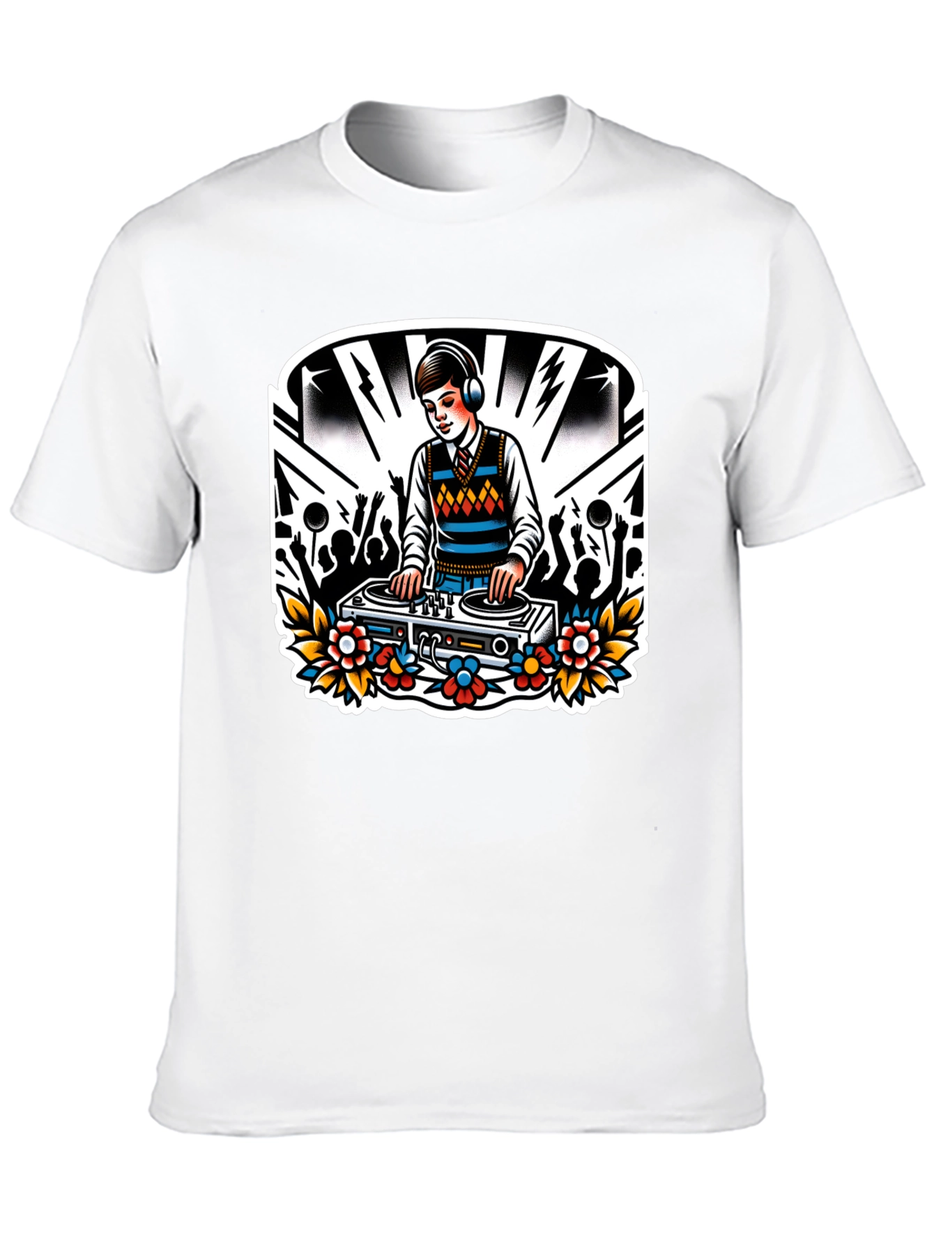 DJ Retro Graphic Tee - Black