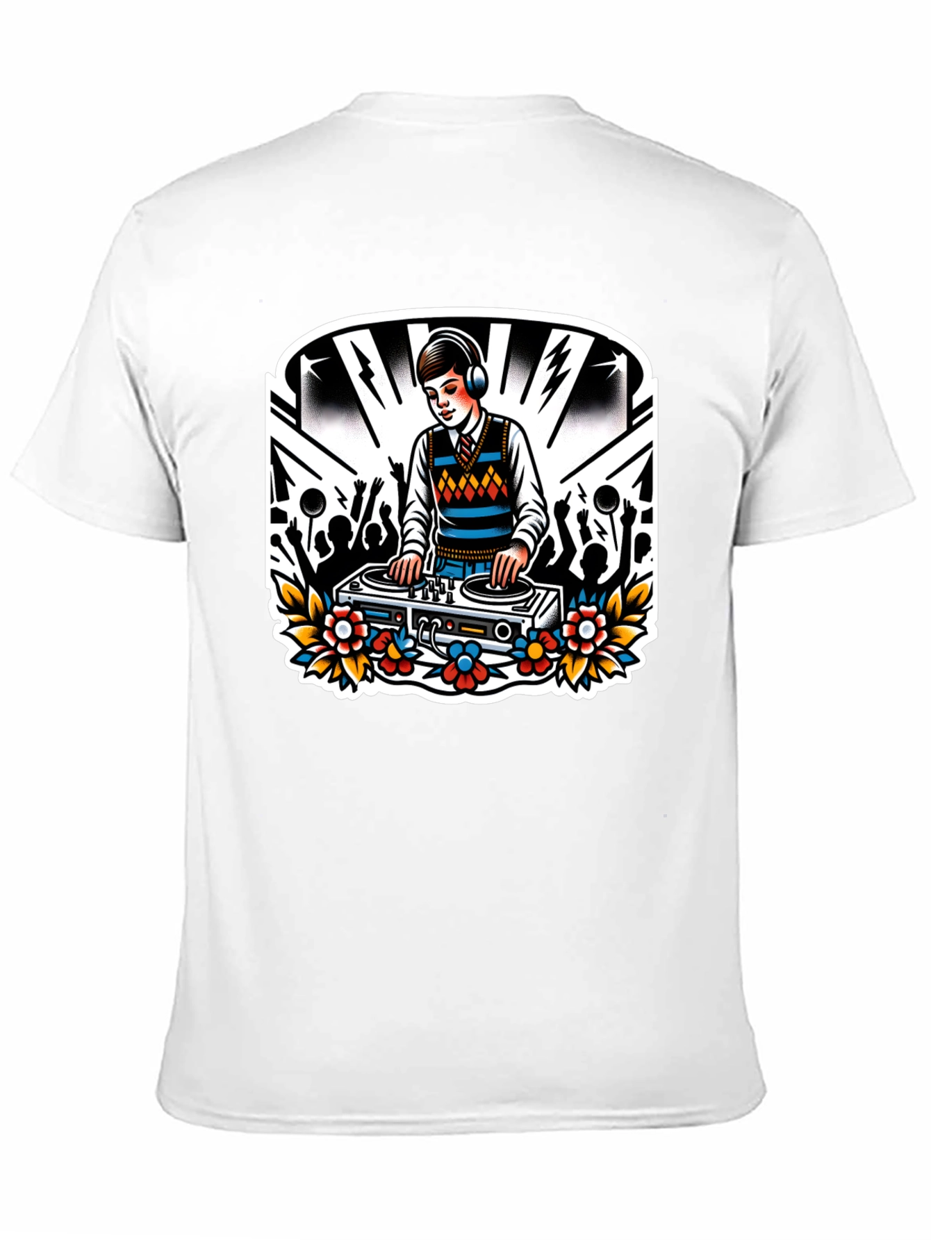 DJ Retro Graphic Tee - Black