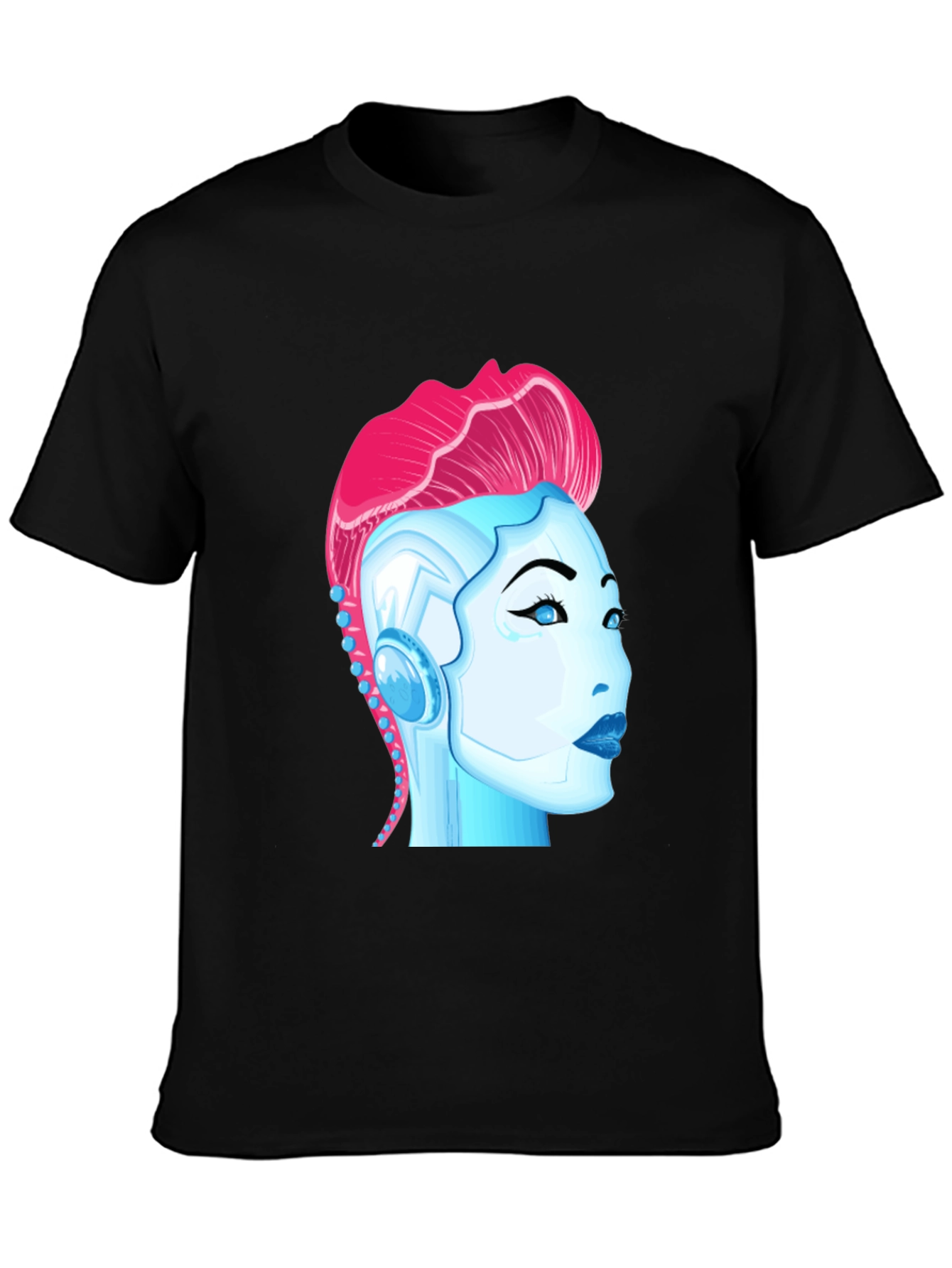 Cyberpunk Robot Girl Graphic T-Shirt
