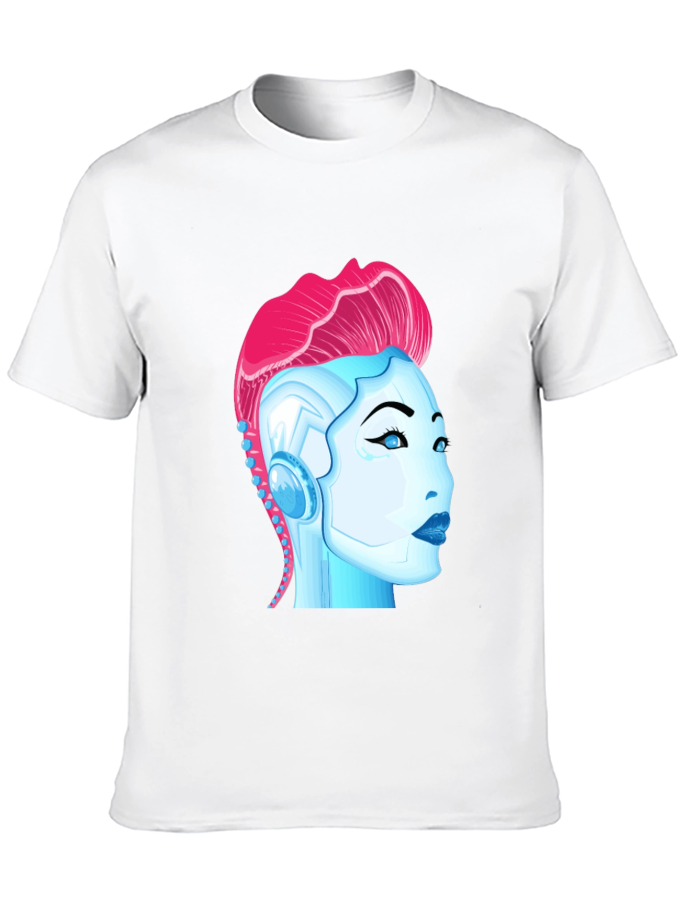 Cyberpunk Robot Girl Graphic T-Shirt