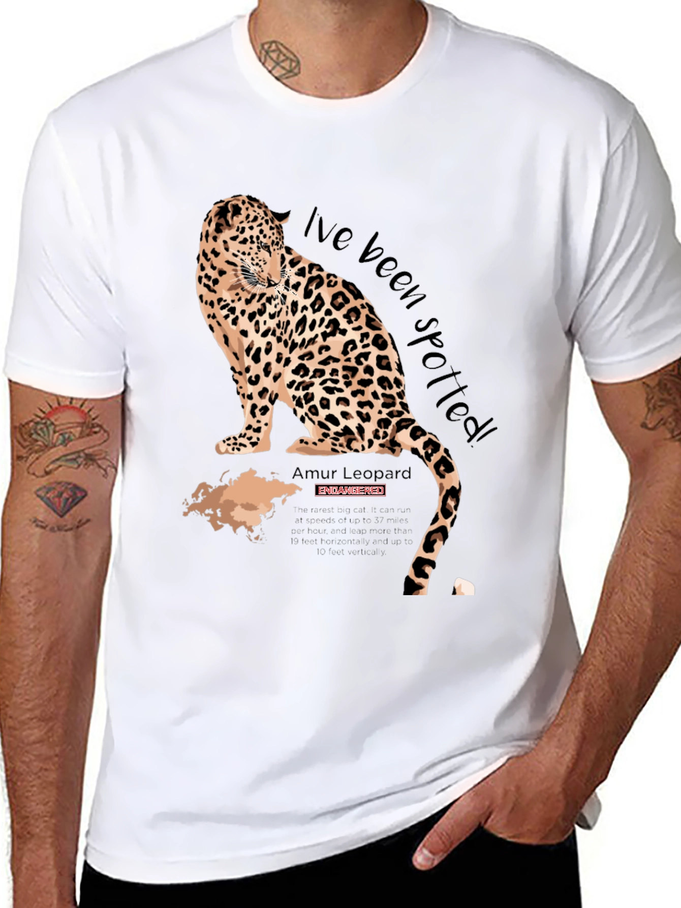 Spotted Leopard Graphic Tee