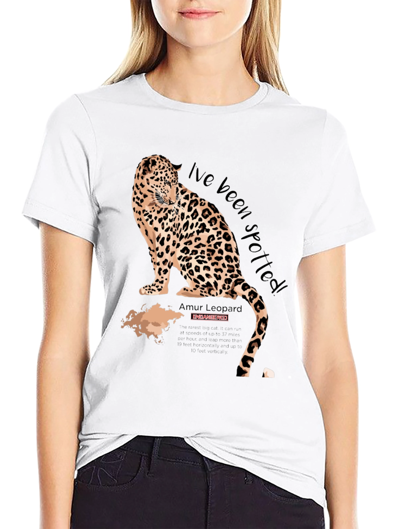 Spotted Leopard Graphic Tee