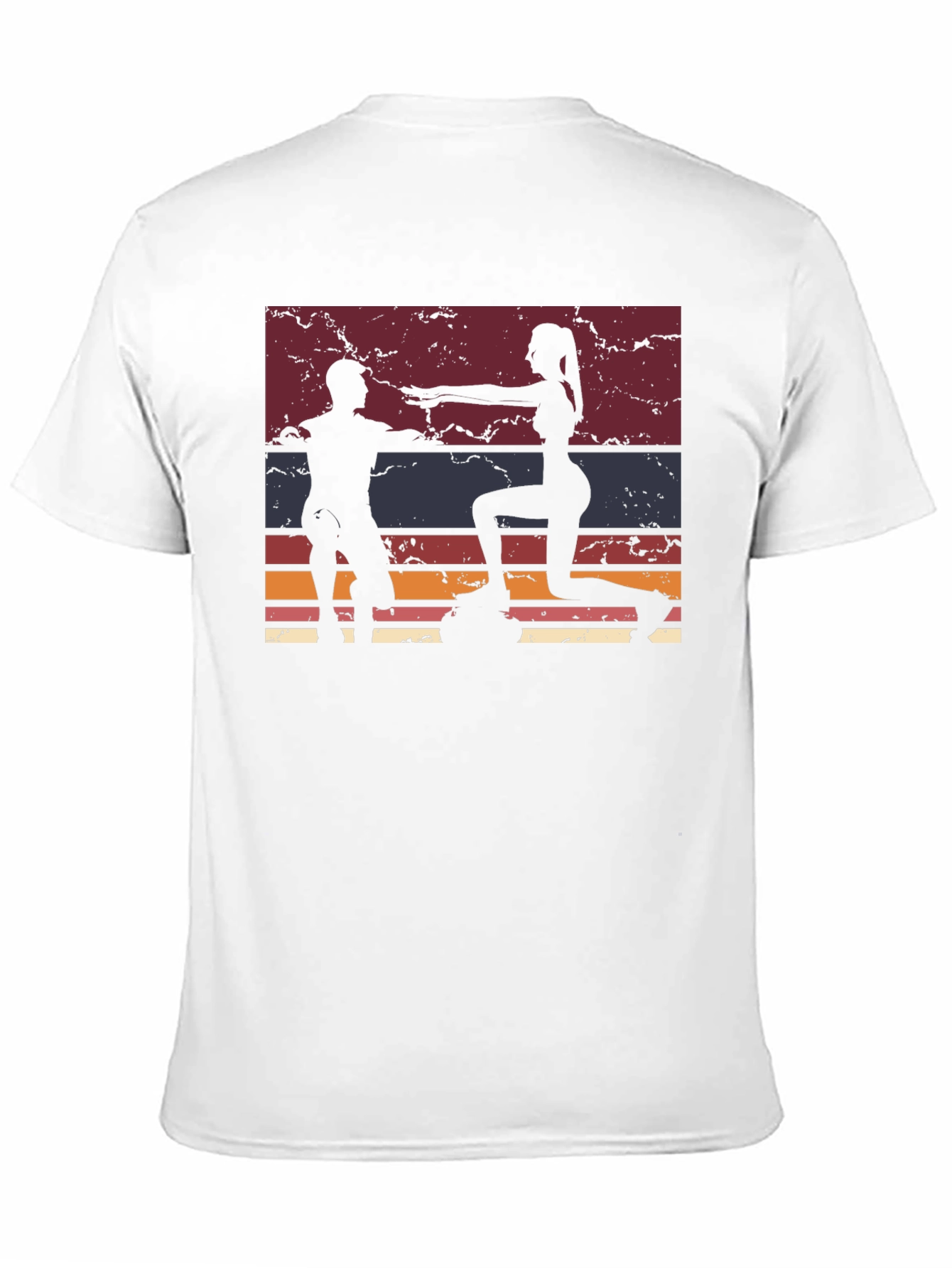 Retro Fitness Workout Graphic T-Shirt