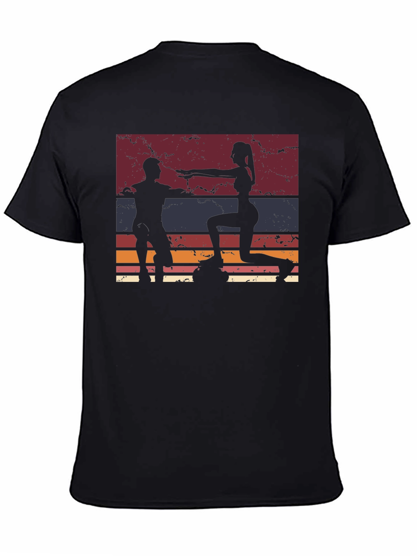 Retro Fitness Workout Graphic T-Shirt