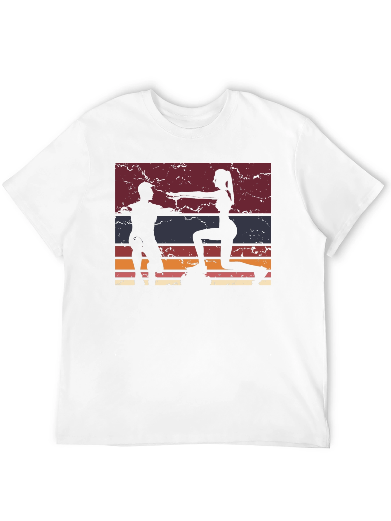 Retro Fitness Workout Graphic T-Shirt