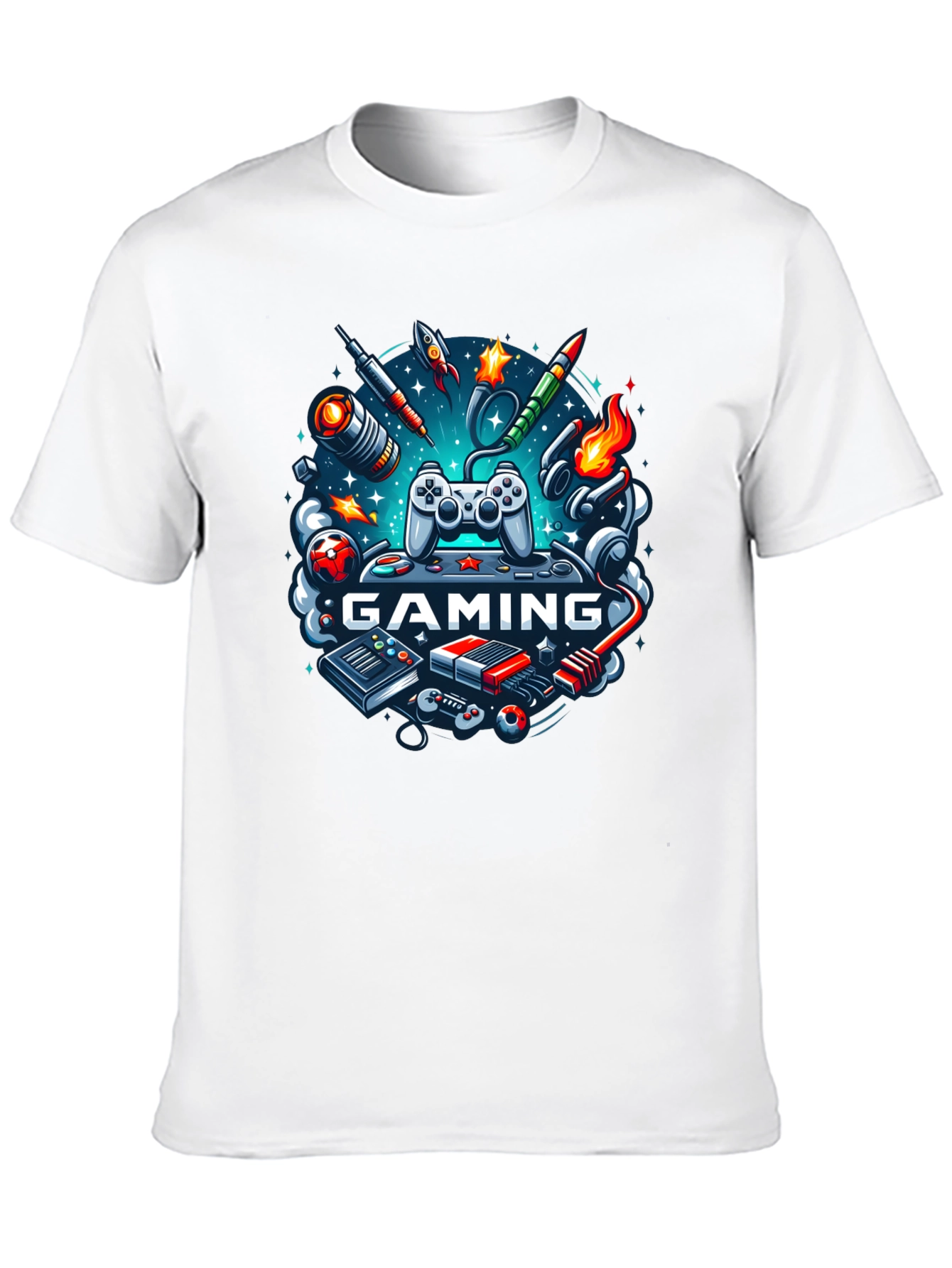 Gaming Graphic Black T-Shirt