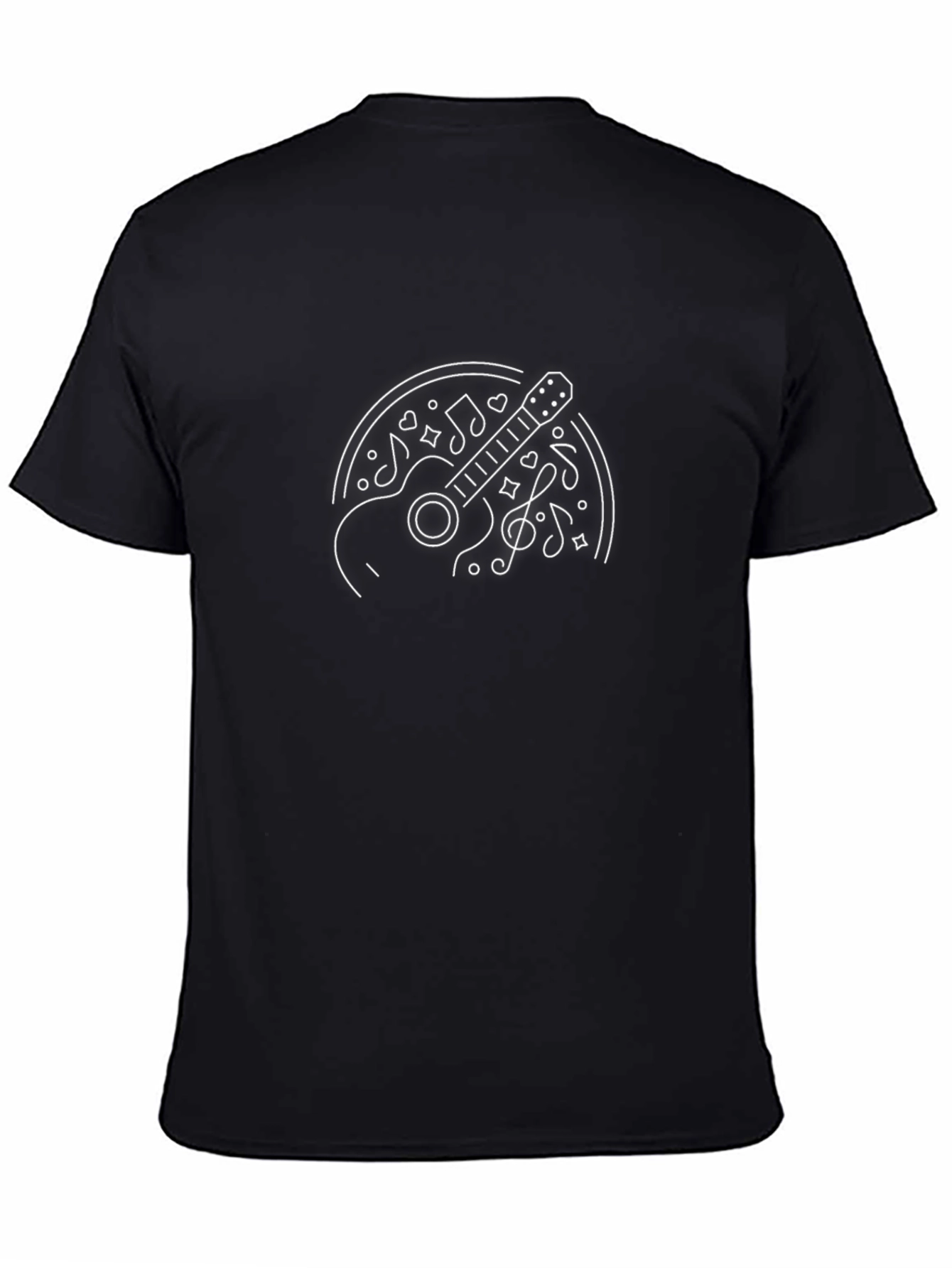 Guitar Music Graphic T-Shirt - Casual Style