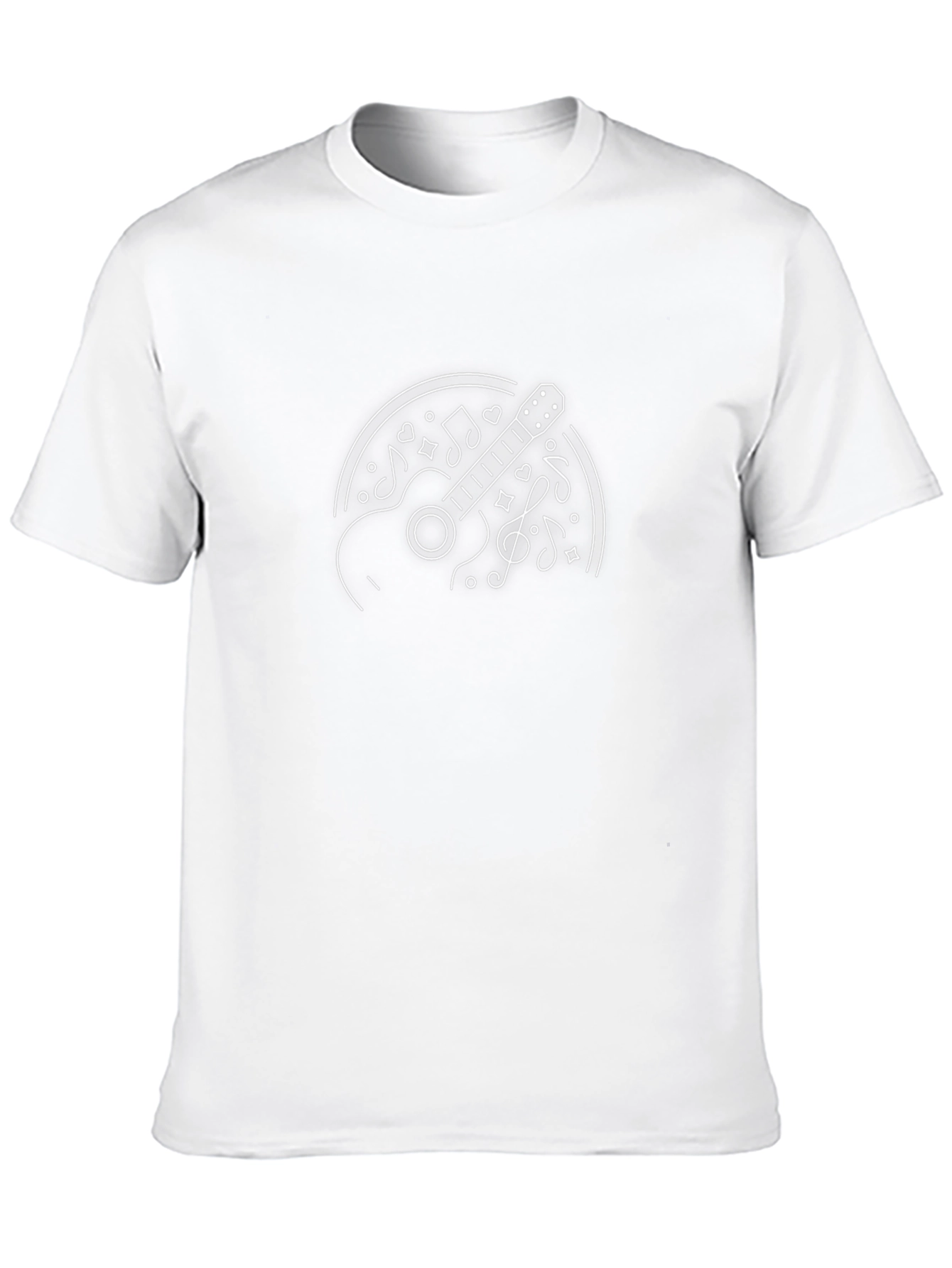 Guitar Music Graphic T-Shirt - Casual Style