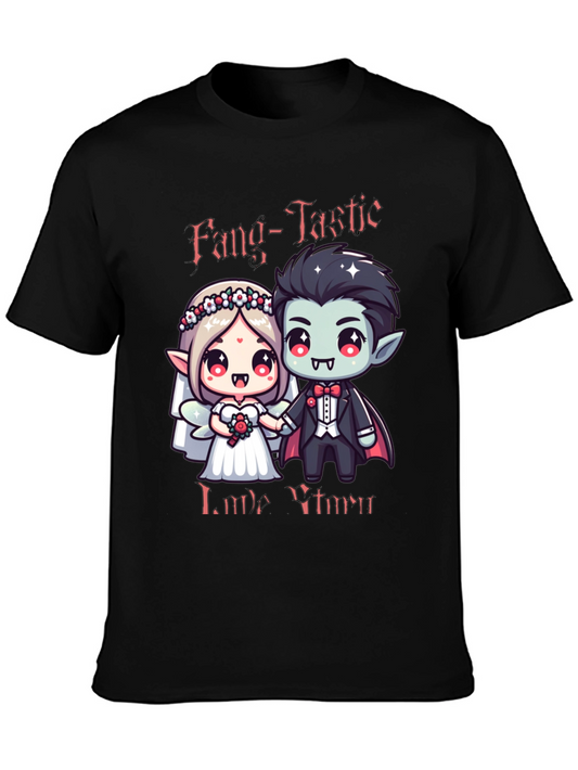 Fang-Tastic Vampire Couple Graphic Tee