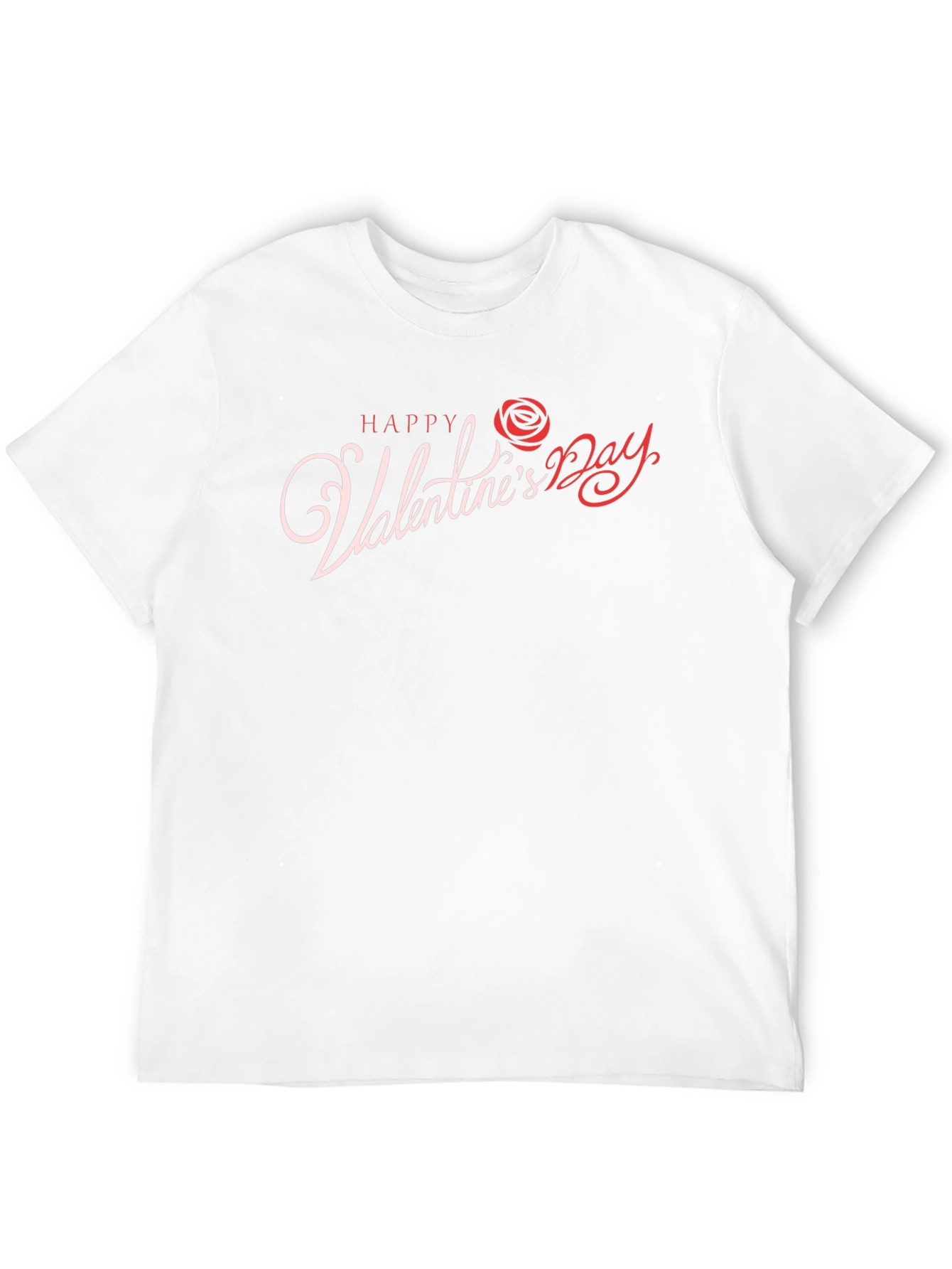 Happy Valentines Day Rose Graphic T-Shirt