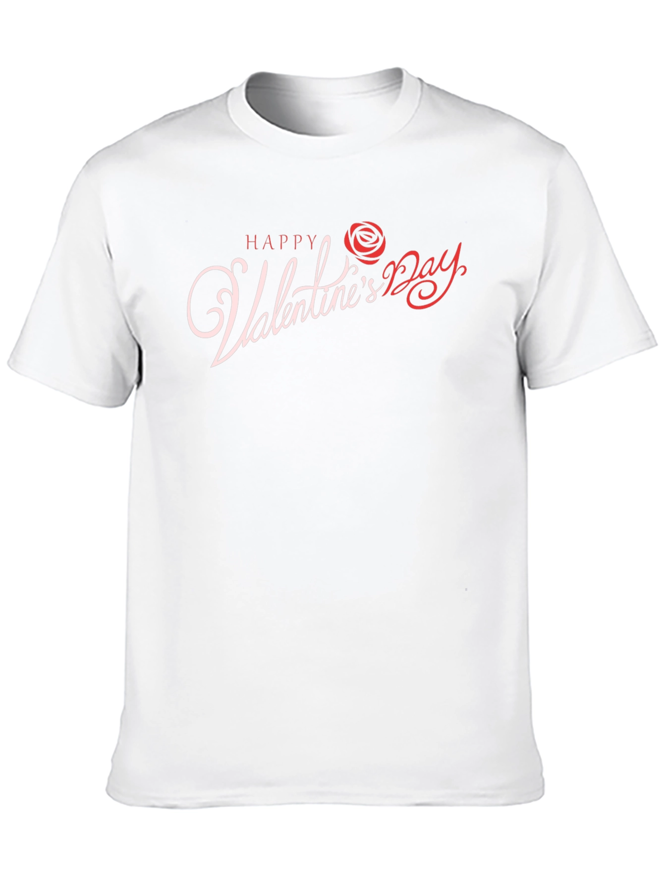 Happy Valentines Day Rose Graphic T-Shirt
