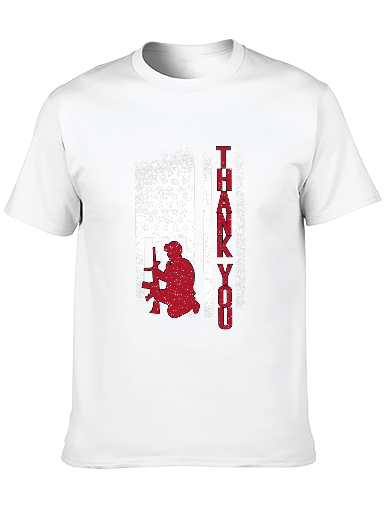 Patriotic Thank You Graphic T-Shirt