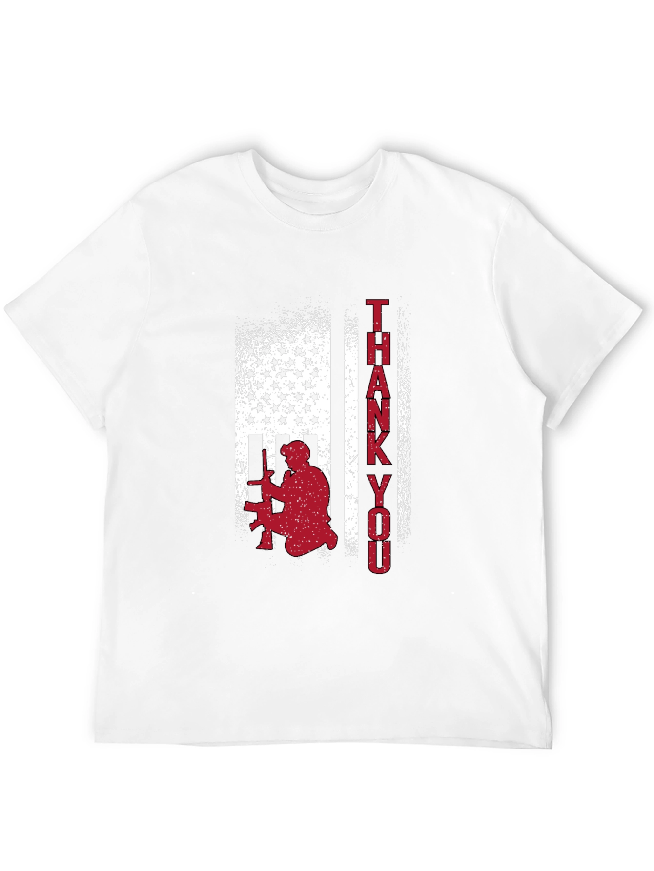 Patriotic Thank You Graphic T-Shirt
