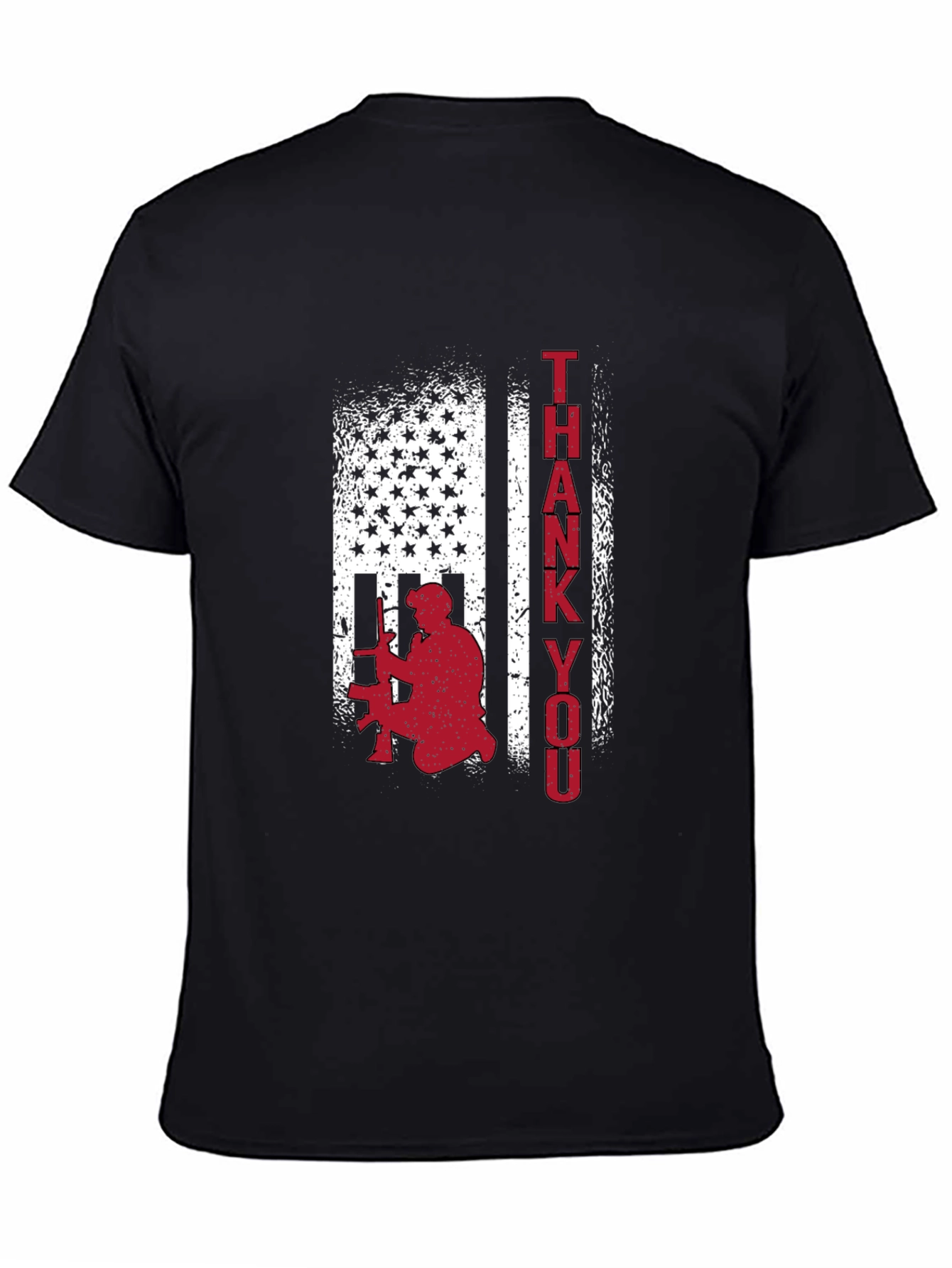 Patriotic Thank You Graphic T-Shirt