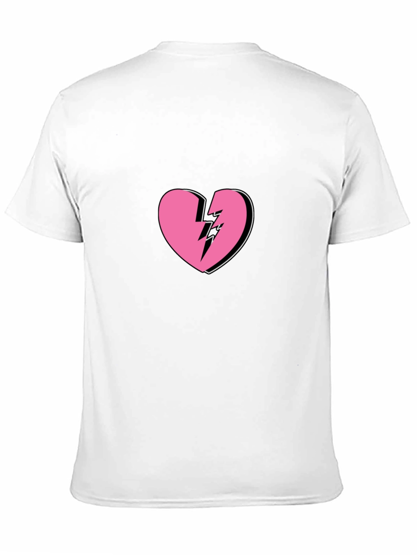 Broken Heart Graphic Tee - Trendy Black T-Shirt