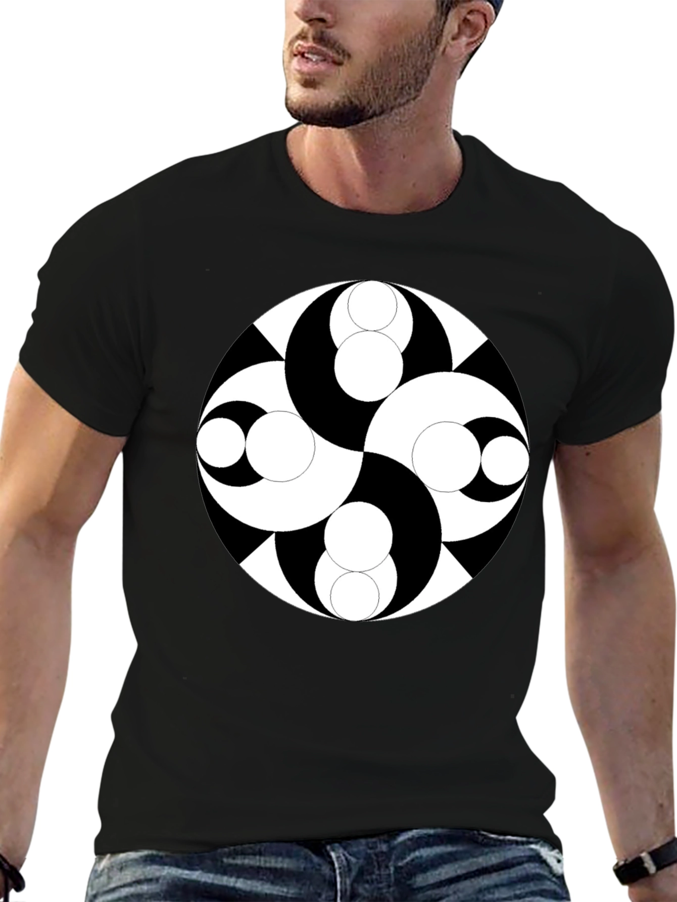 Yin Yang Black T-Shirt
