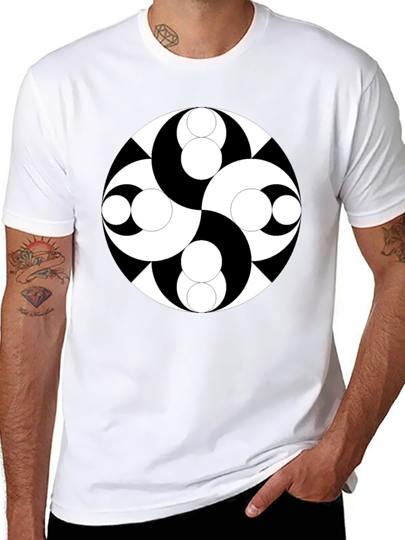 Yin Yang Black T-Shirt
