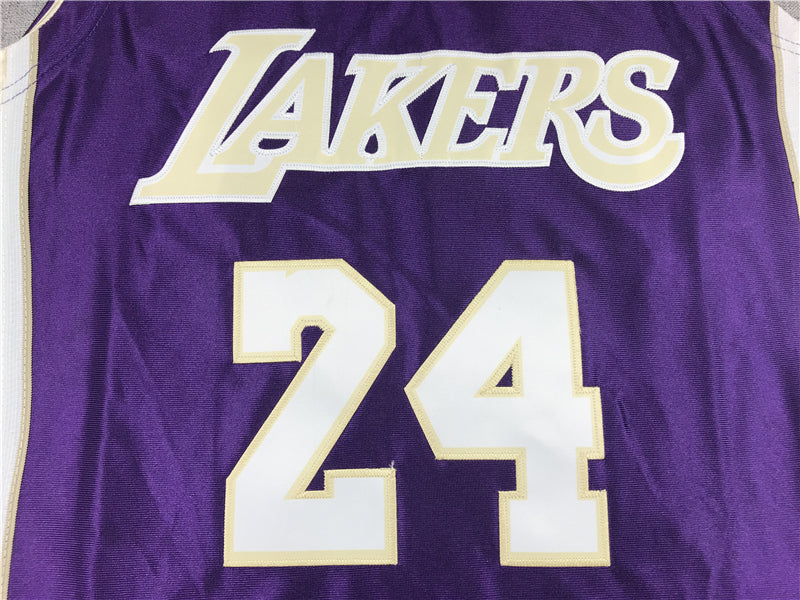 Men's Los Angeles Lakers Kobe Bryant Hall of Fame Purple Hardwood Classics Jerseys