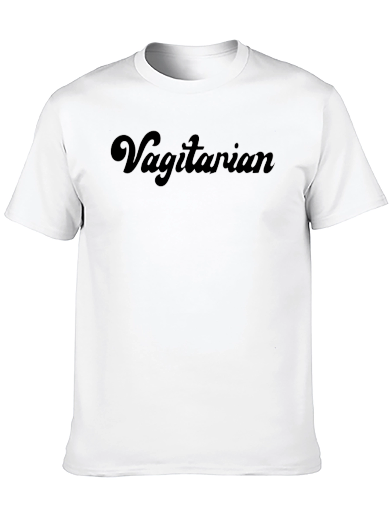 Vagitarian Graphic Print Black T-Shirt
