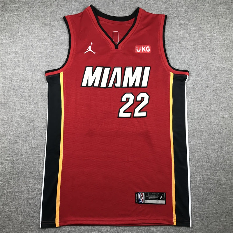 Men's Miami Heat Jimmy Butler #22 NBA Red Swingman Jerseys