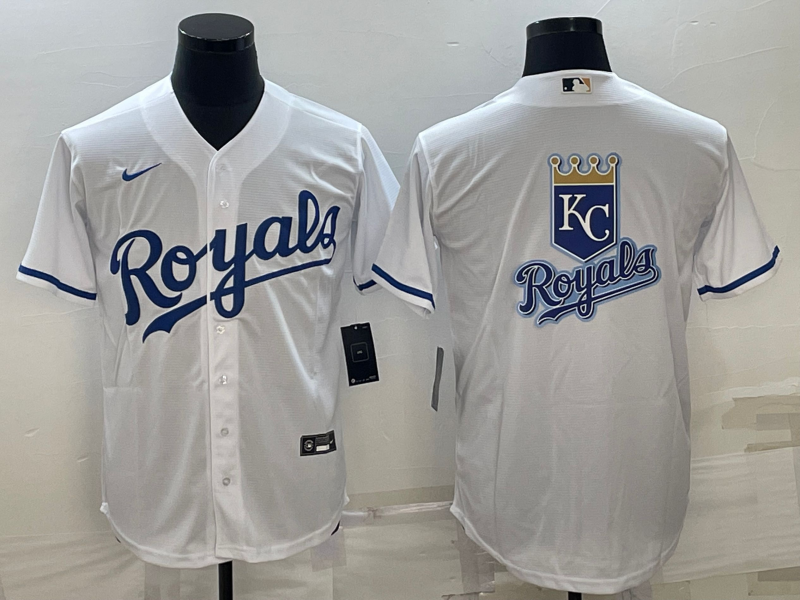 Men's Kansas City Royals White Replica Player Jerseys