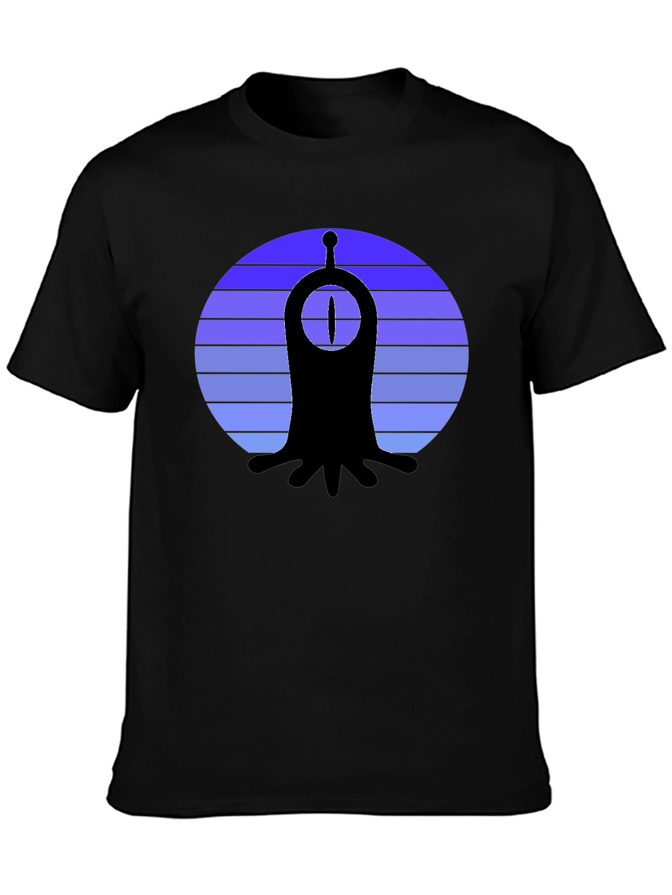 One-Eyed Alien Sunset Graphic T-Shirt