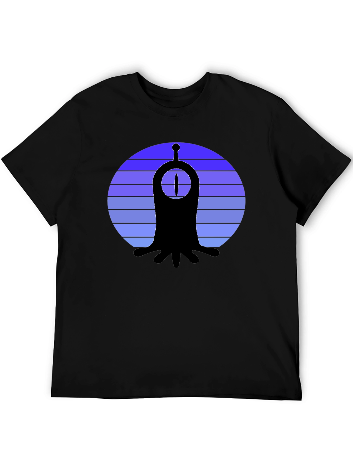 One-Eyed Alien Sunset Graphic T-Shirt