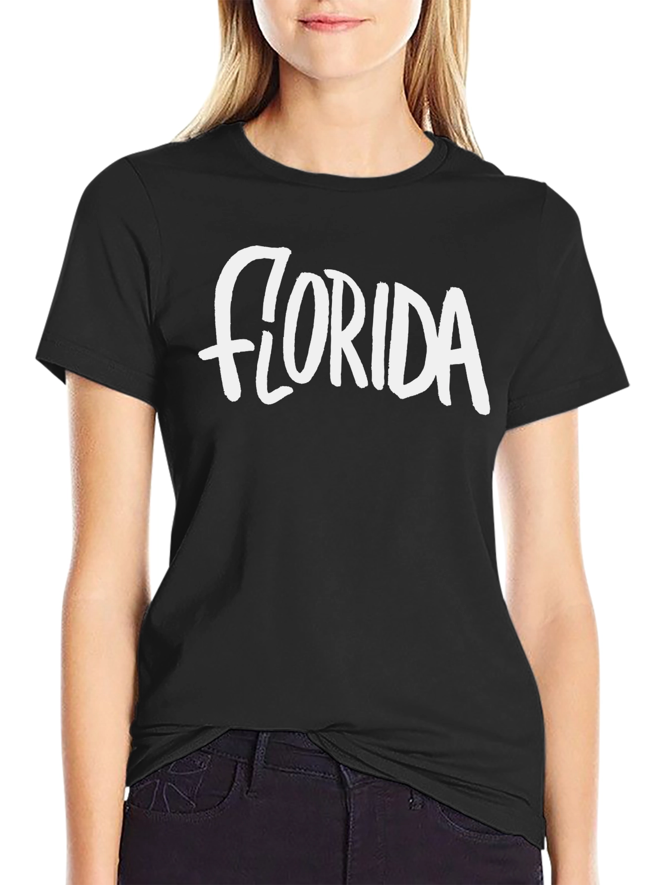 Florida Graphic Tee - Black Crewneck