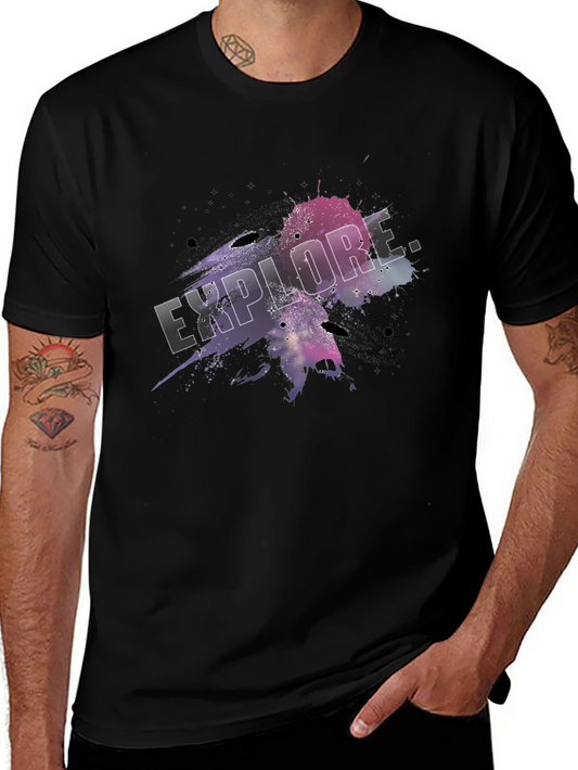 Explore Graphic T-Shirt - Abstract Galaxy Design
