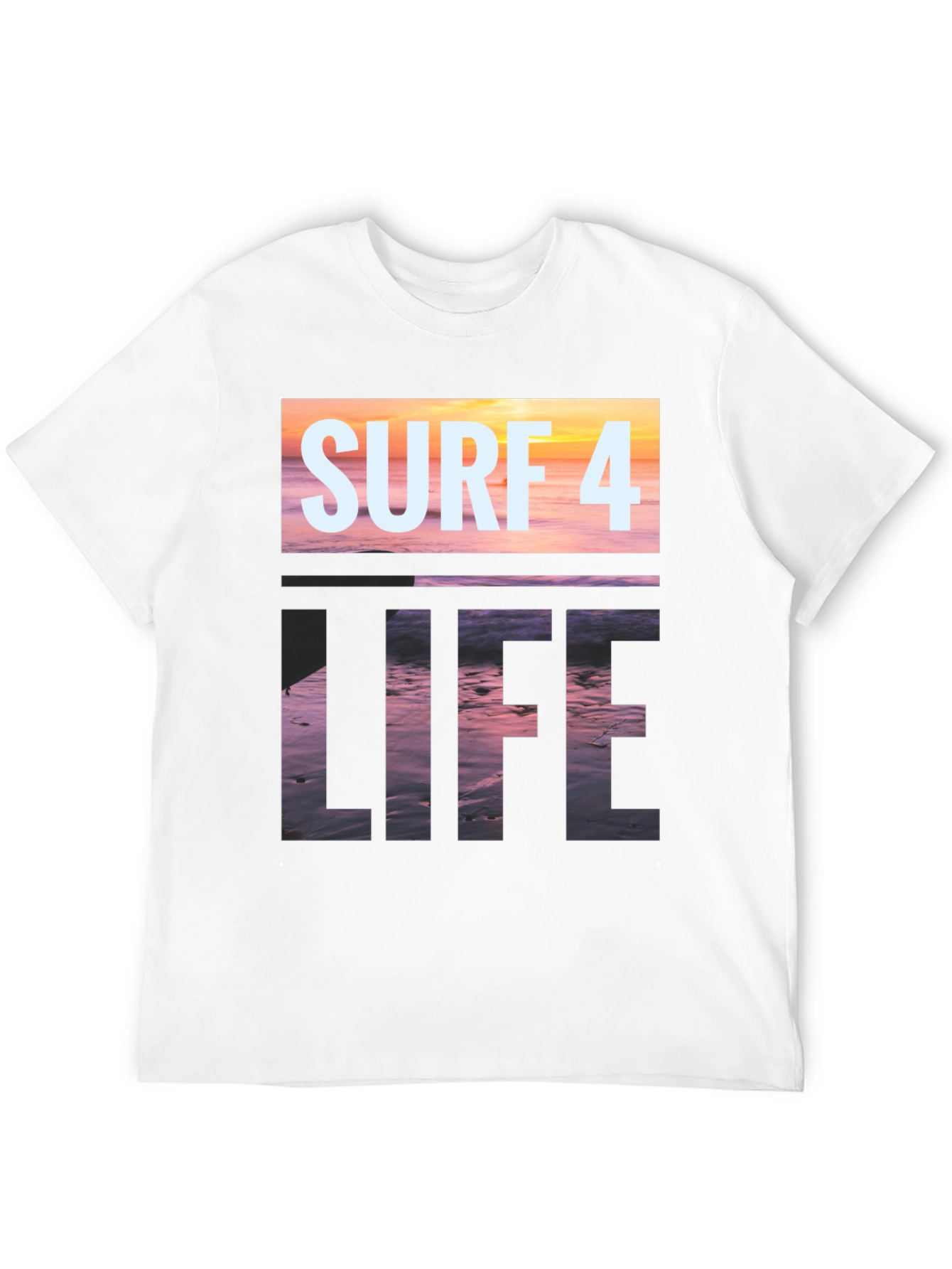 Surf 4 Life Black Graphic Tee