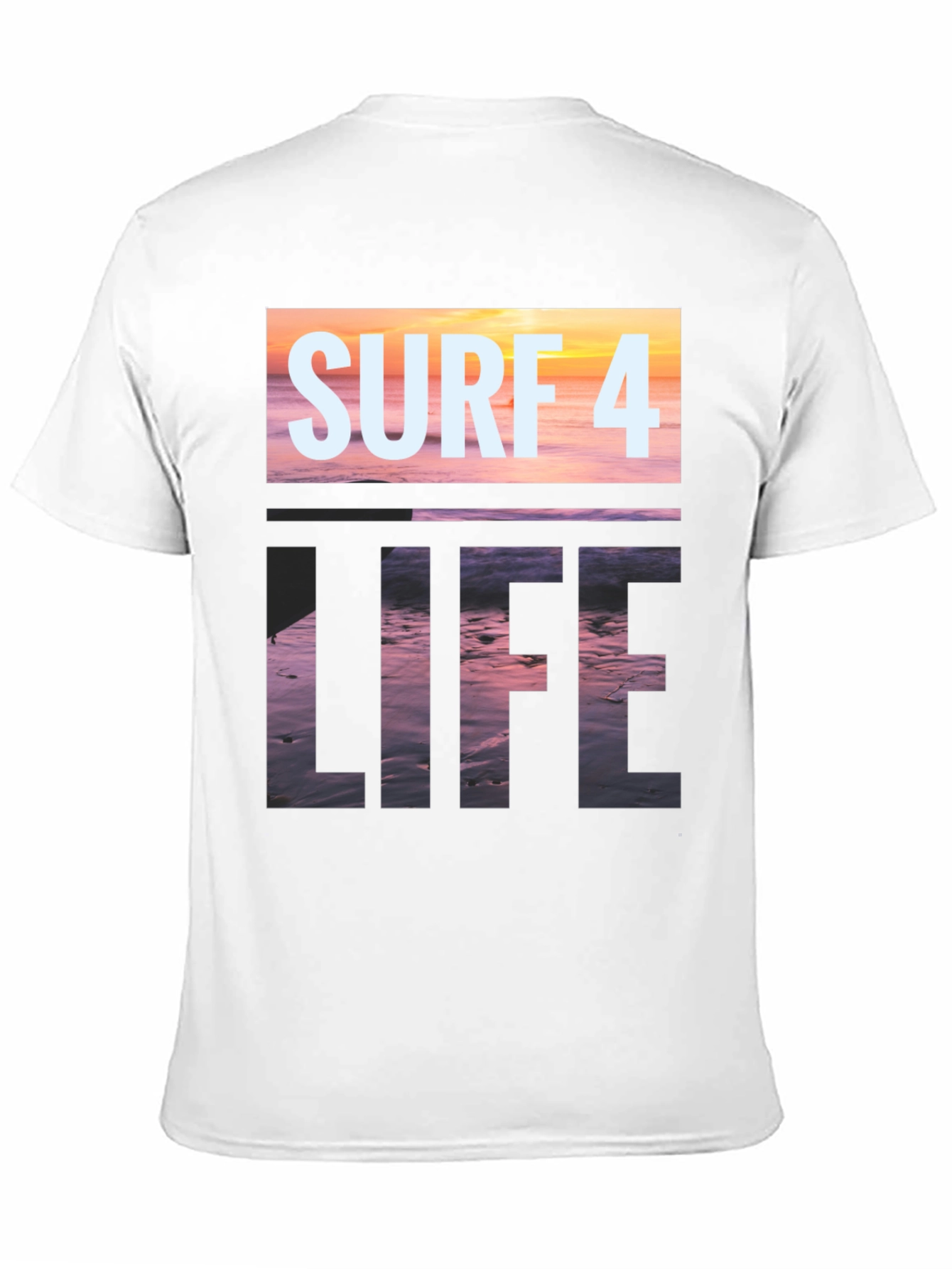 Surf 4 Life Black Graphic Tee