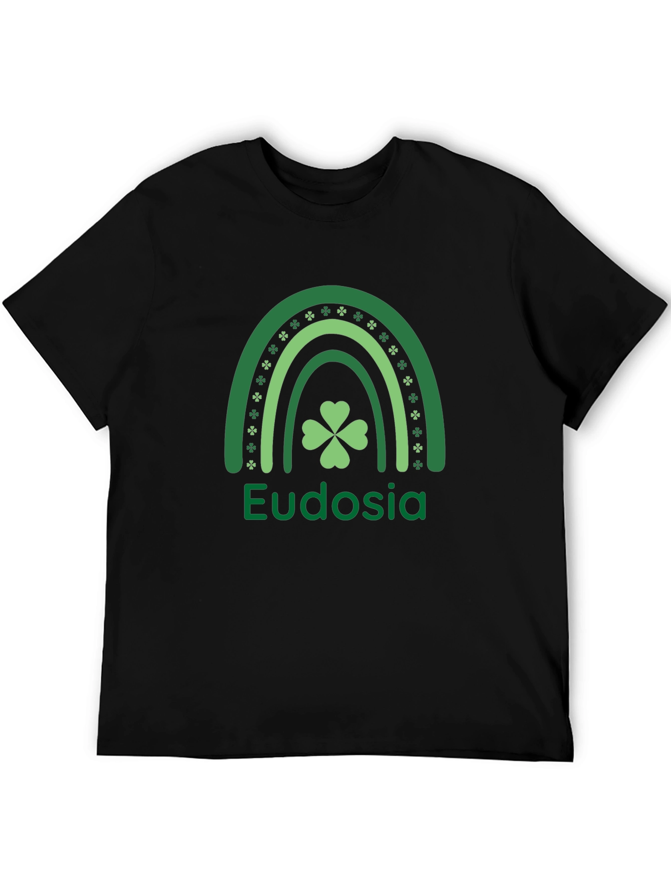 Eudosia St. Patricks Day Clover Rainbow T-Shirt
