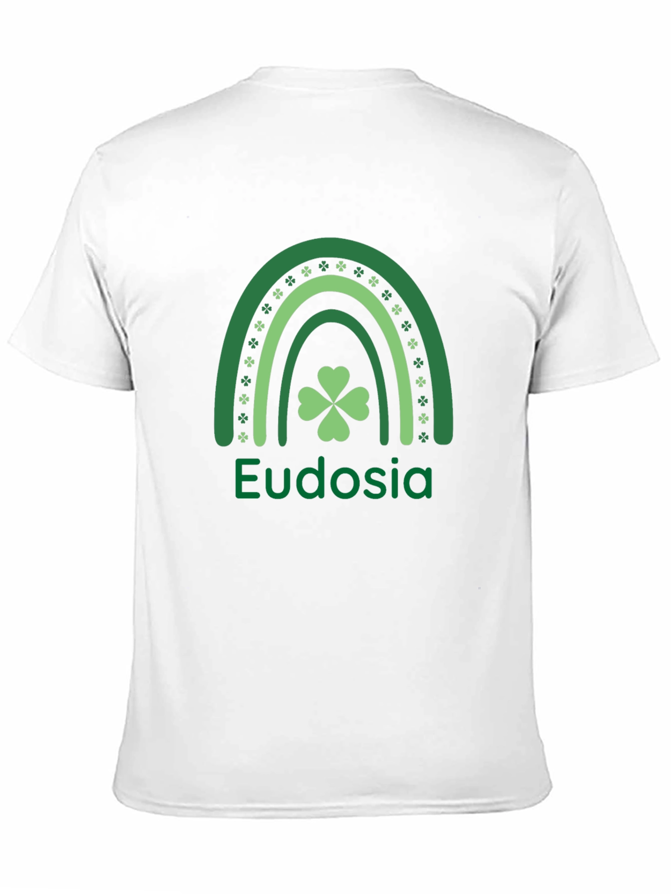 Eudosia St. Patricks Day Clover Rainbow T-Shirt