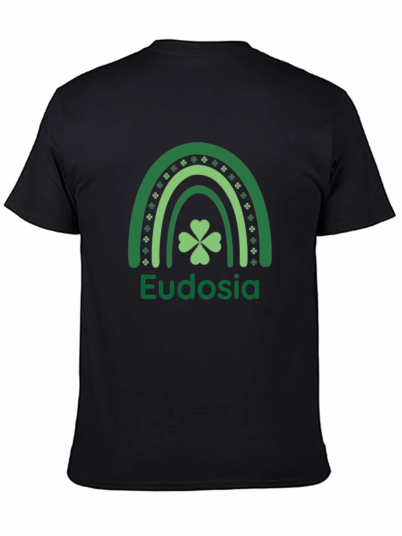 Eudosia St. Patricks Day Clover Rainbow T-Shirt