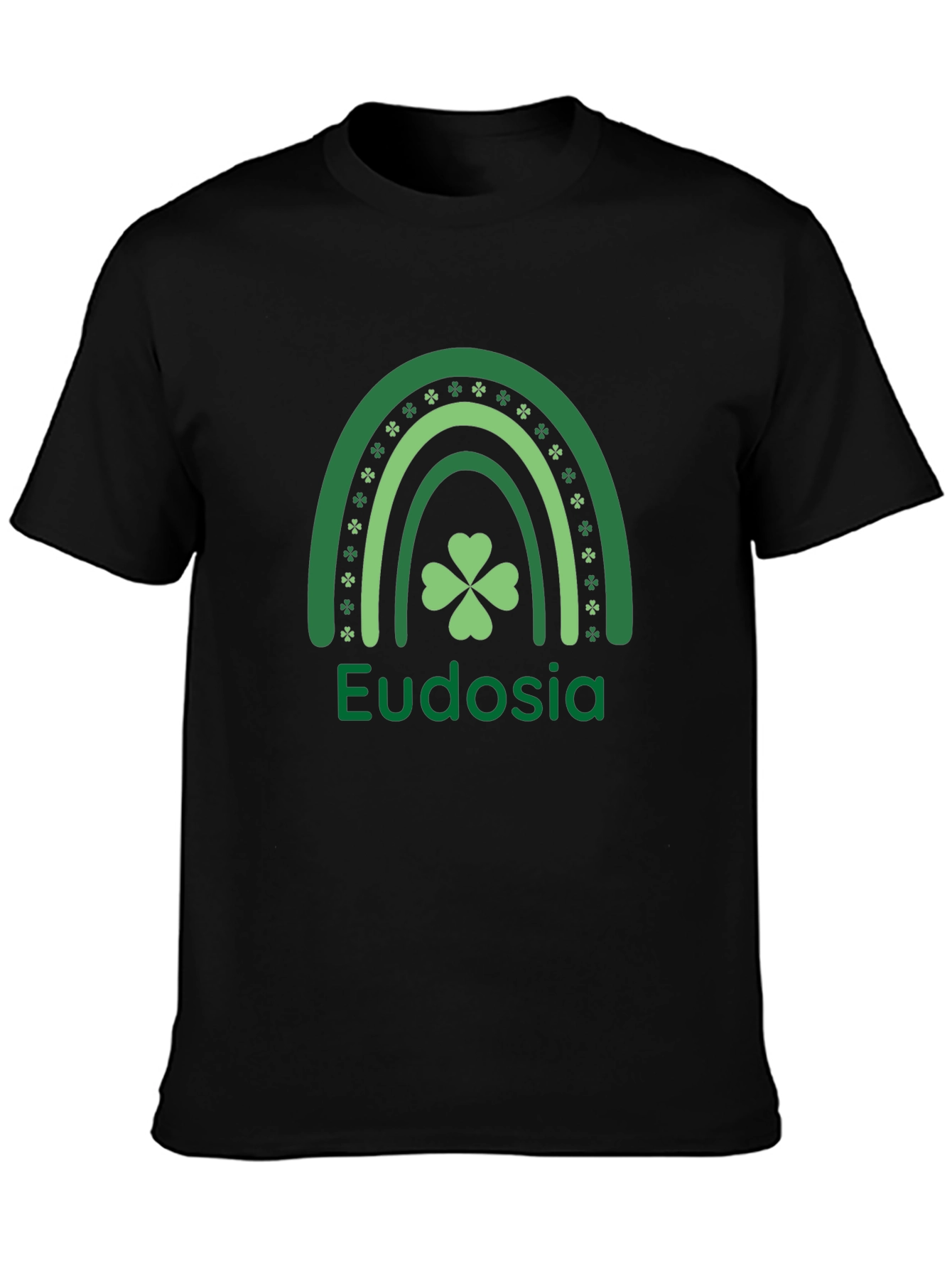 Eudosia St. Patricks Day Clover Rainbow T-Shirt