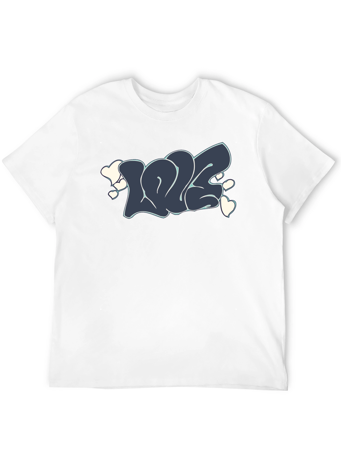 Love Graffiti T-Shirt - Stylish Black Tee