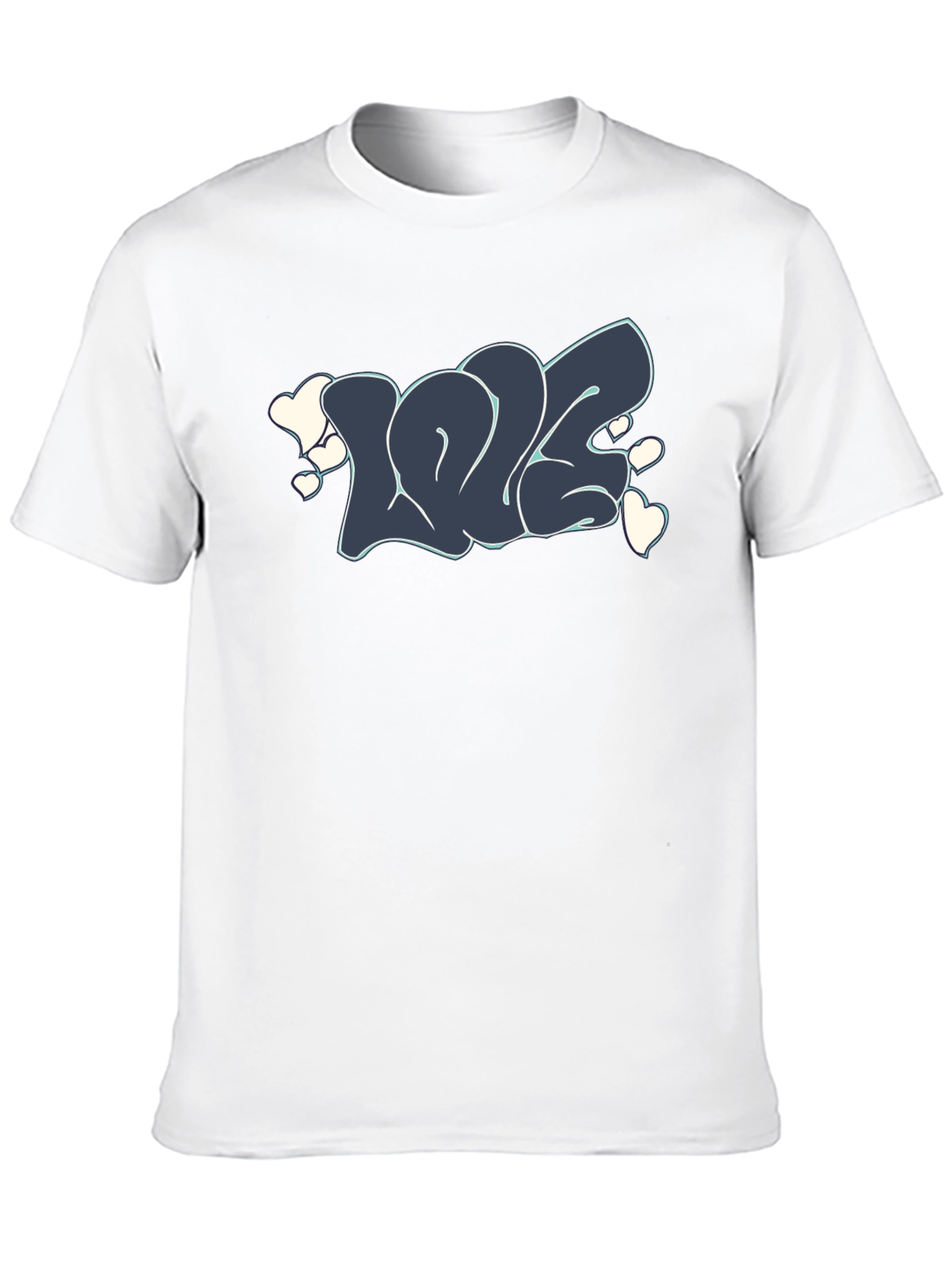 Love Graffiti T-Shirt - Stylish Black Tee