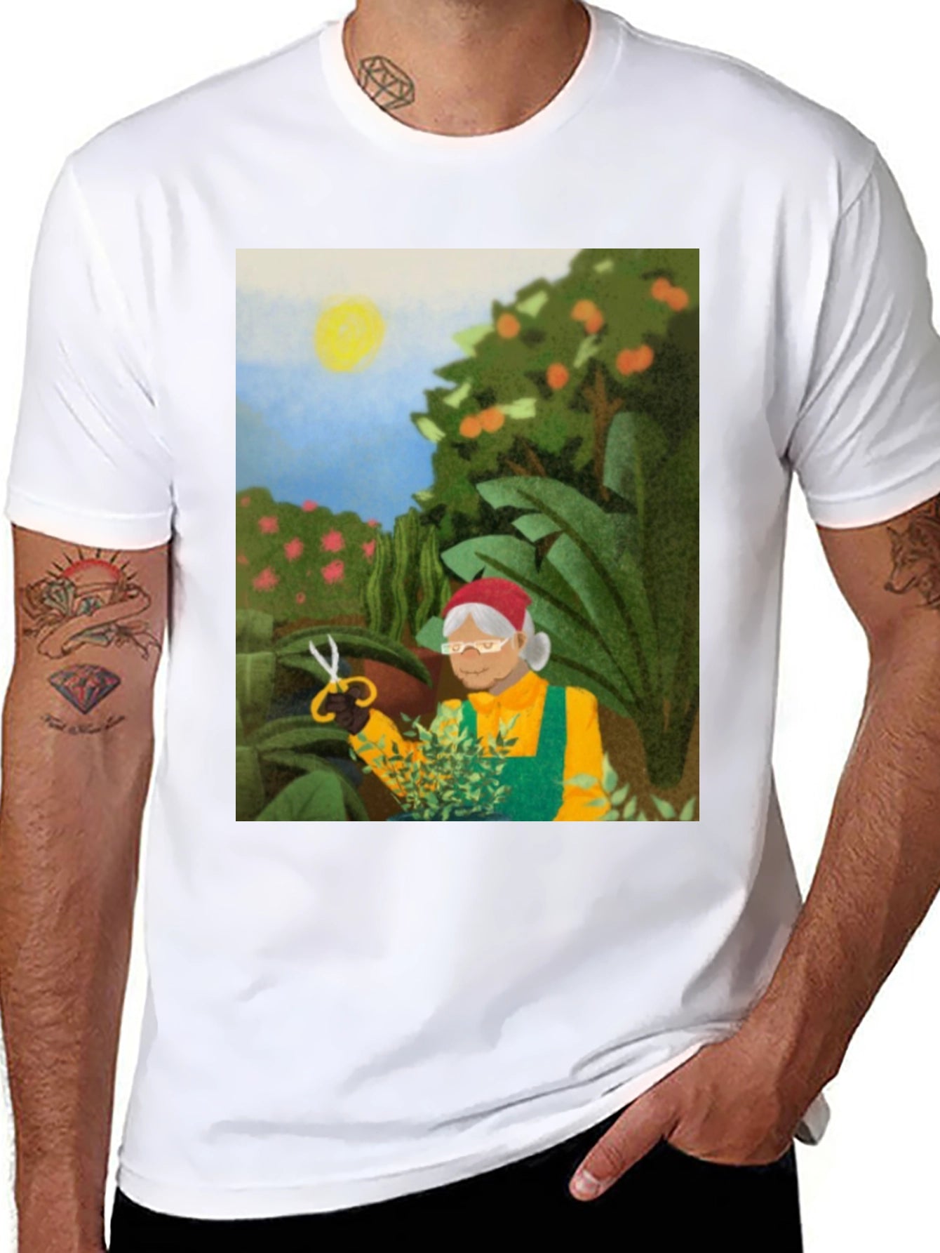Gardening Granny T-Shirt - Unique Graphic Tee